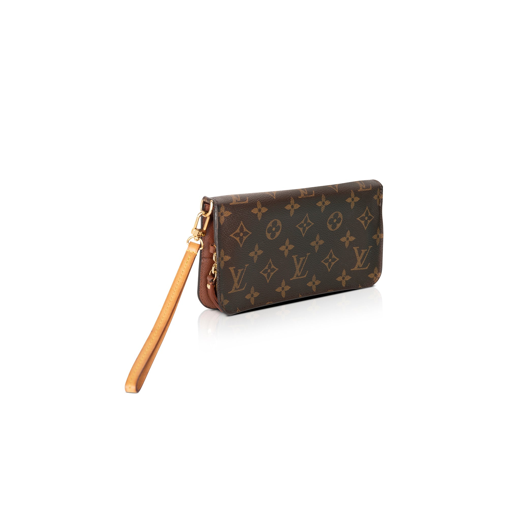Louis Vuitton Monogram Insolite Wallet w/ Strap & Box