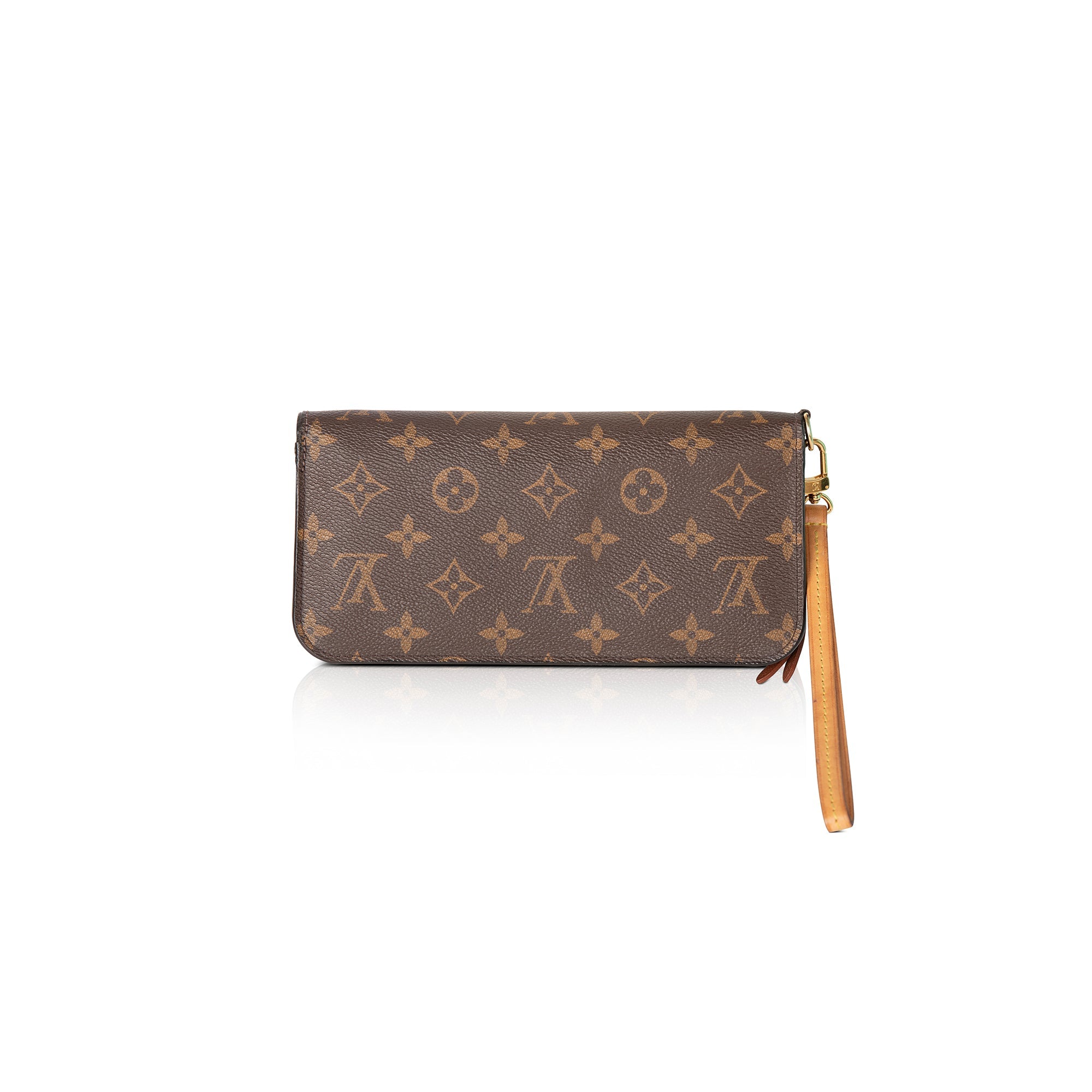 Louis Vuitton Monogram Insolite Wallet w/ Strap & Box