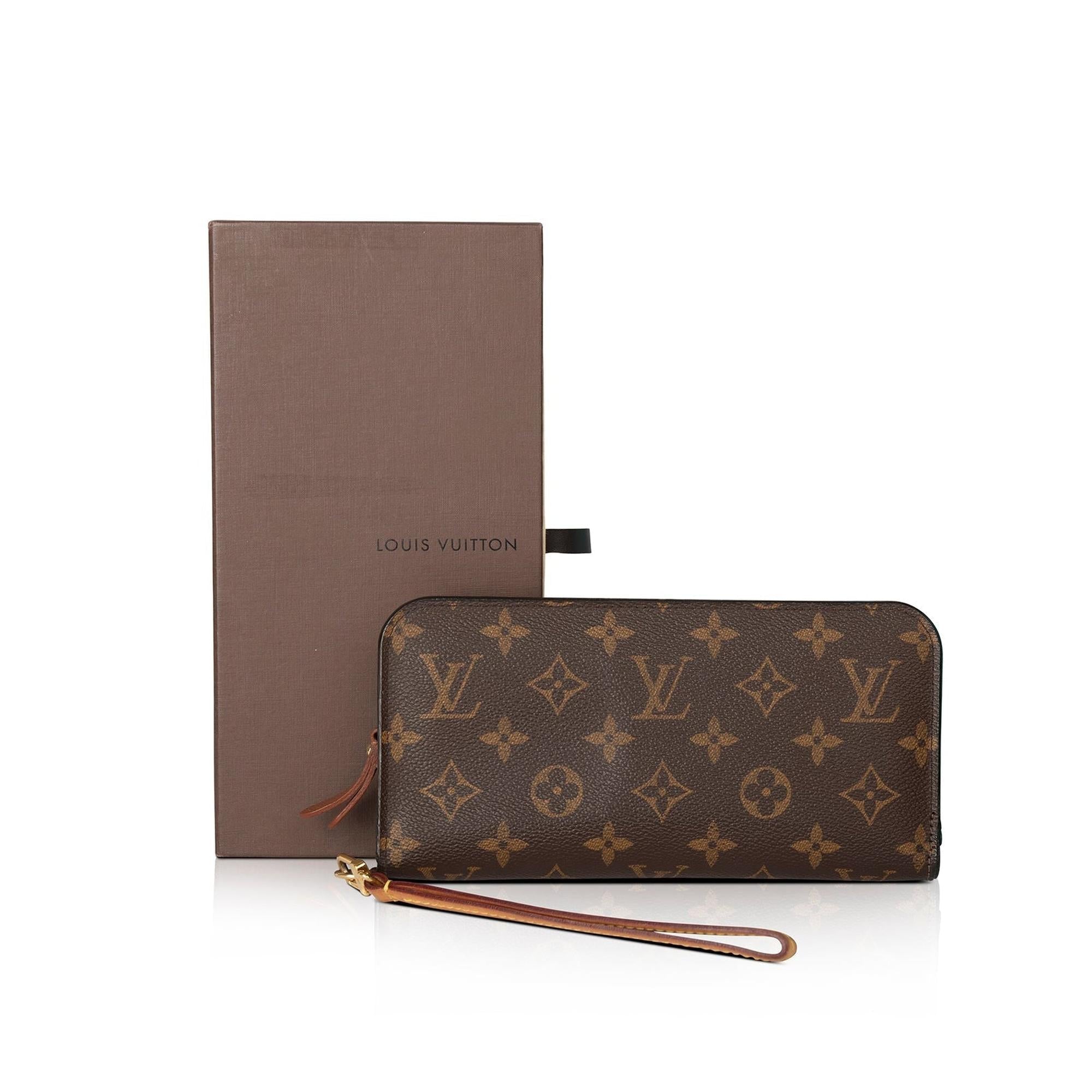 Louis Vuitton Monogram Insolite Wallet w/ Strap & Box