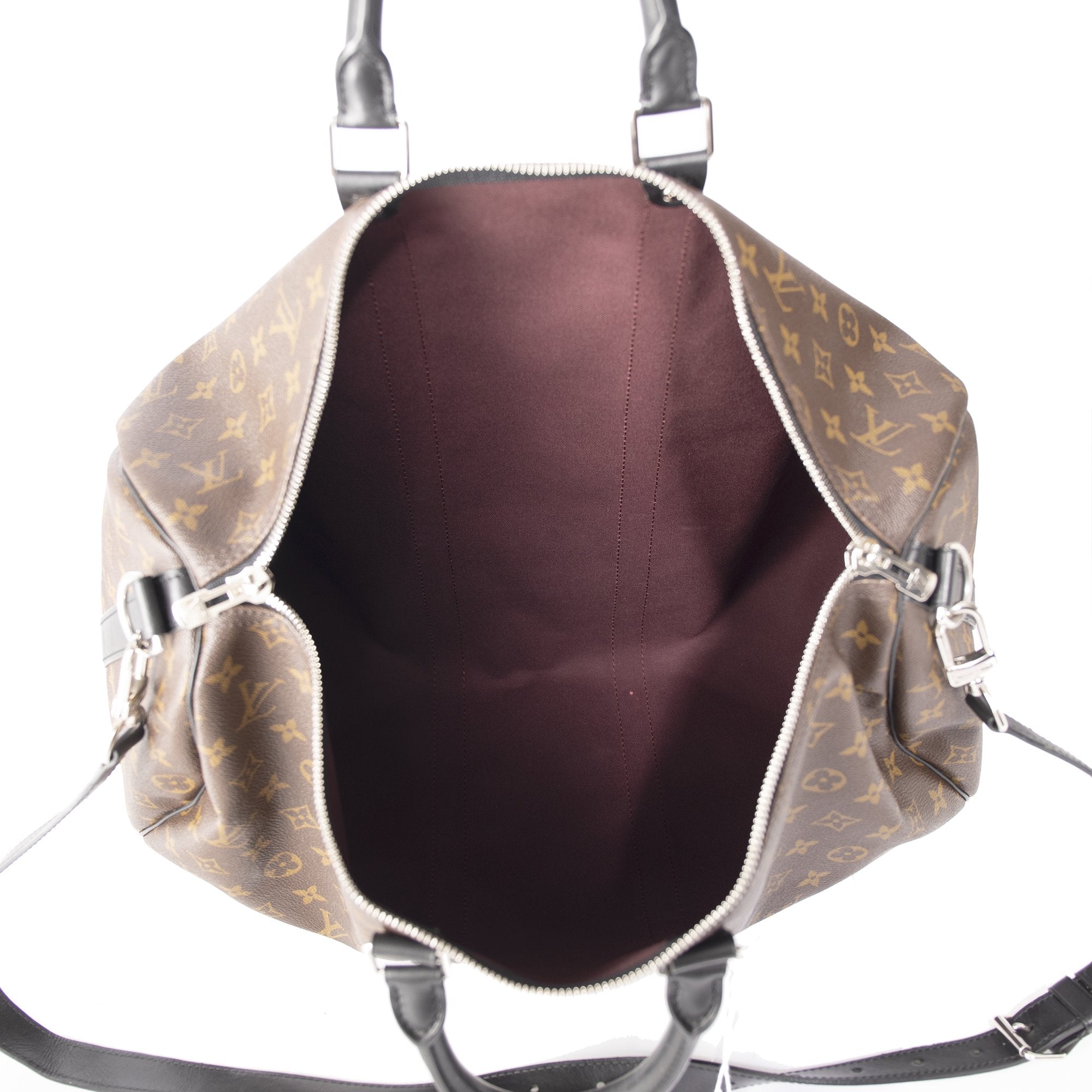 Louis Vuitton Monogram Macassar Keepall Bandouliere 45