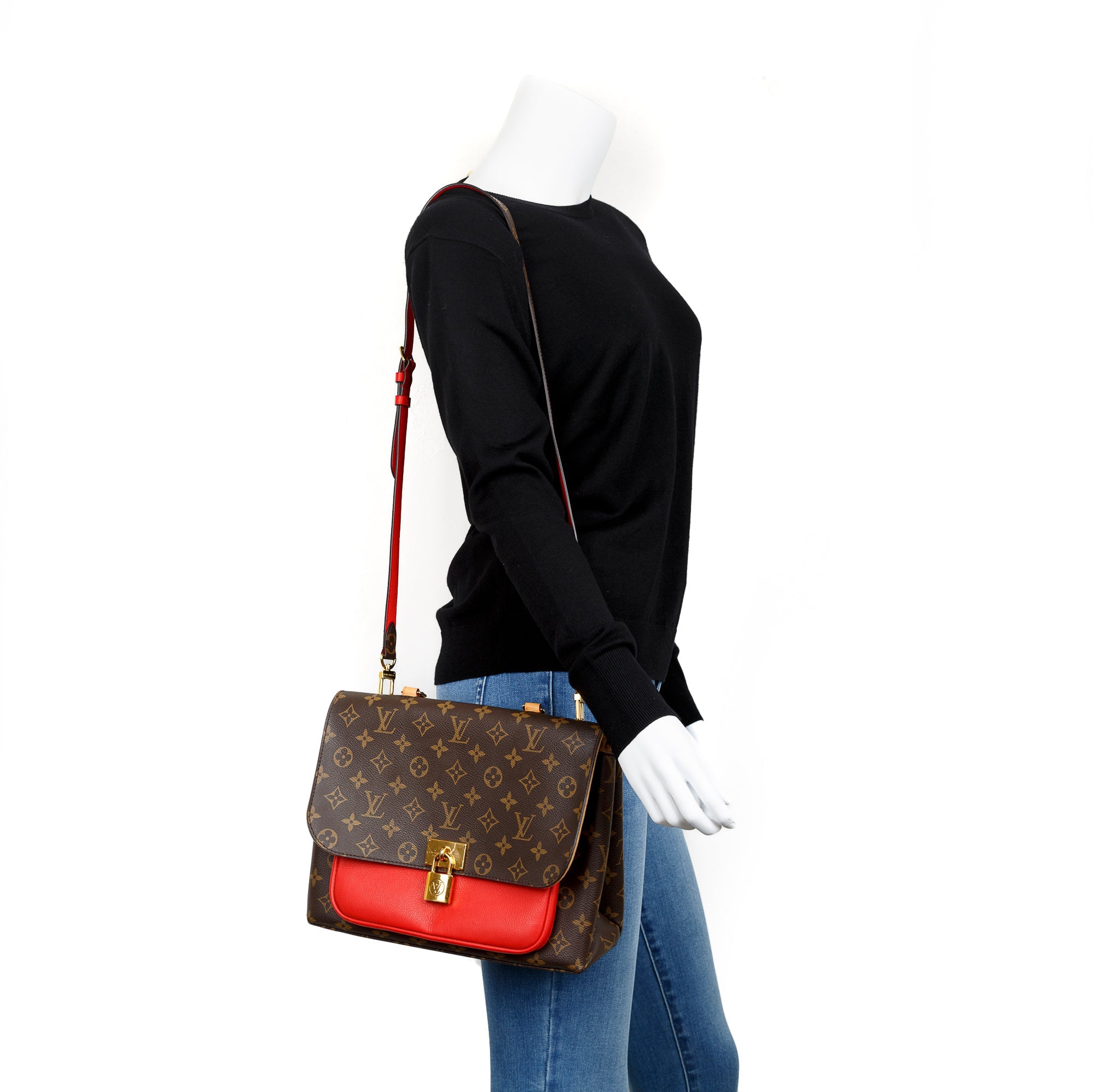 Louis Vuitton Monogram Marignan Bag w/ Strap