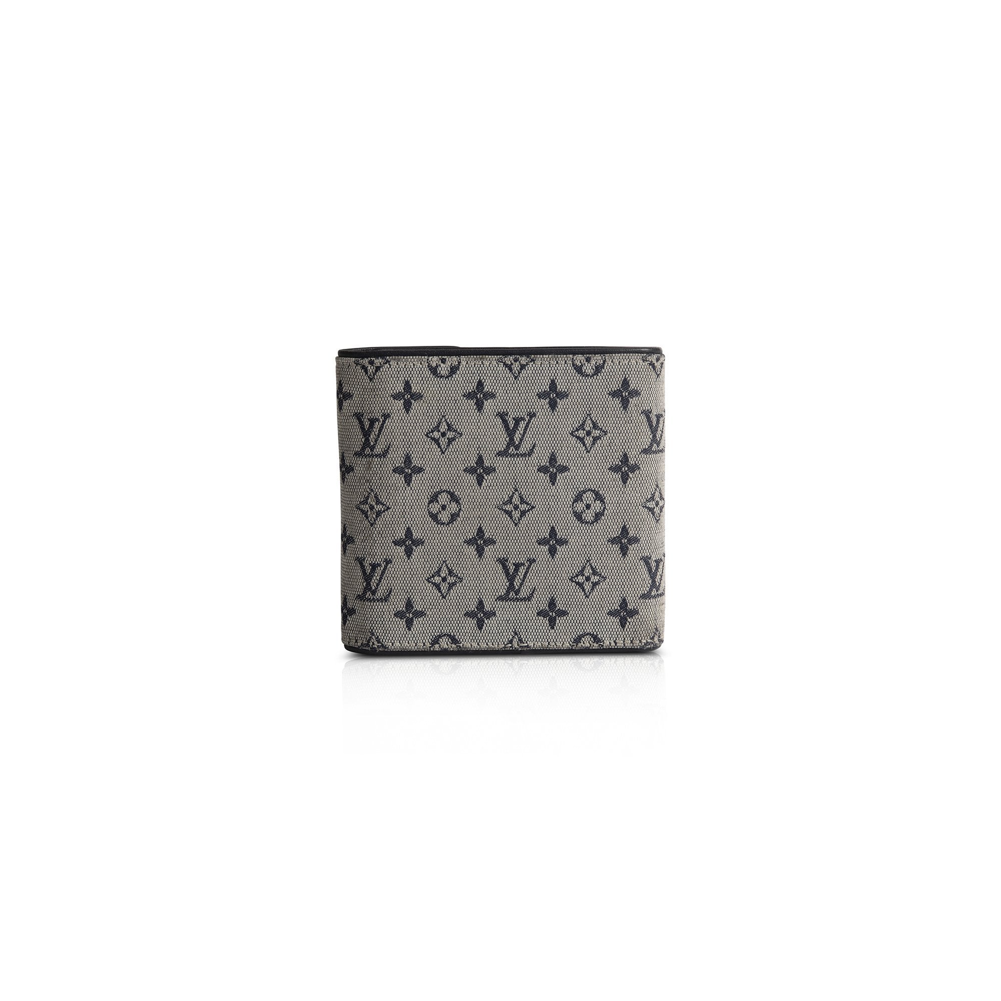 Louis Vuitton Monogram Mini Lin Compact Wallet w/ Box