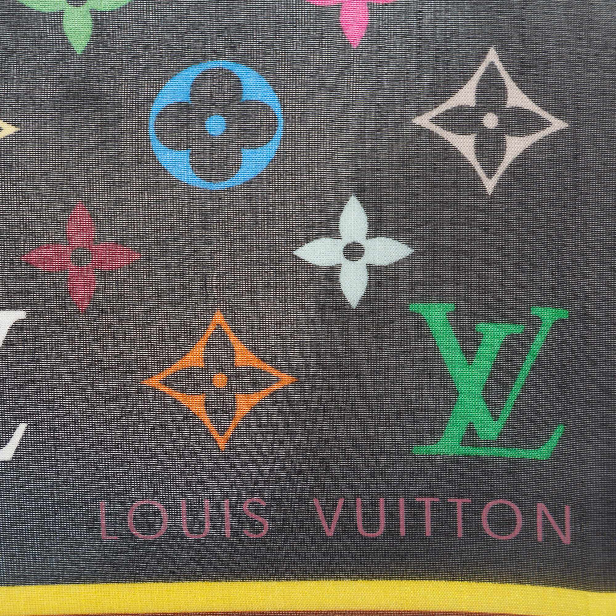 Louis Vuitton Monogram Multicolor Bandana Scarf