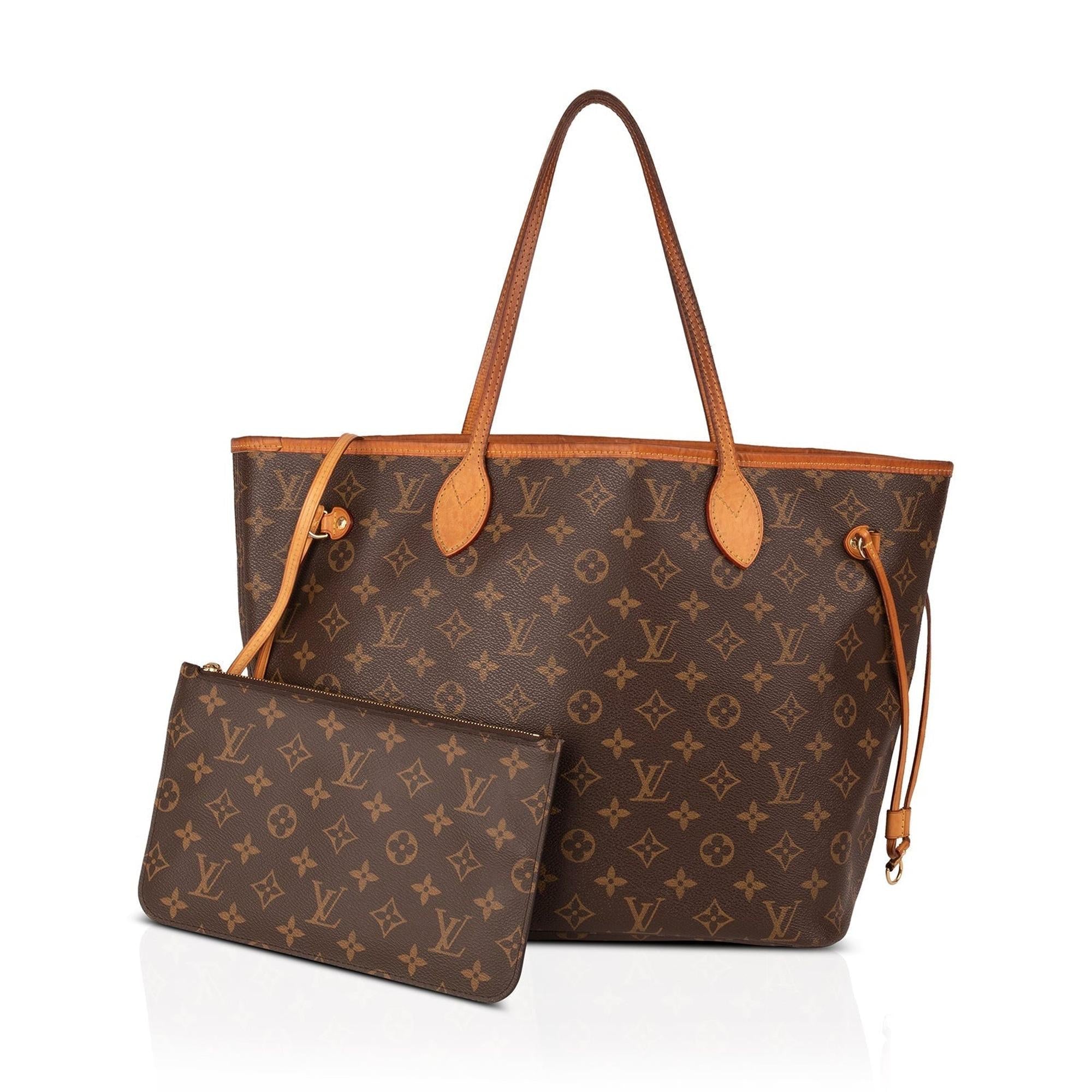 Louis Vuitton Monogram Neverfull MM w/ Pouch