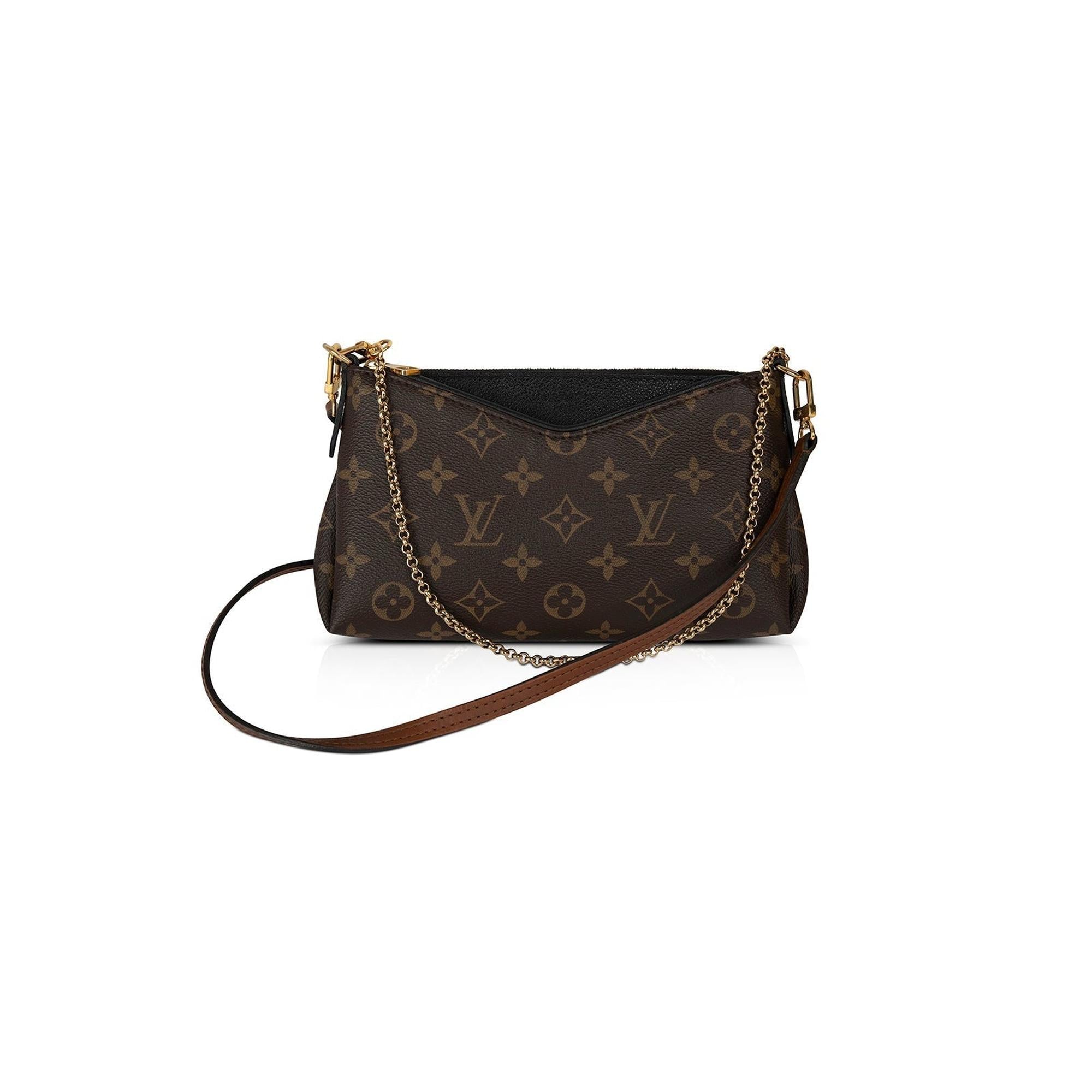 Louis Vuitton Monogram Pallas Clutch w/ Strap