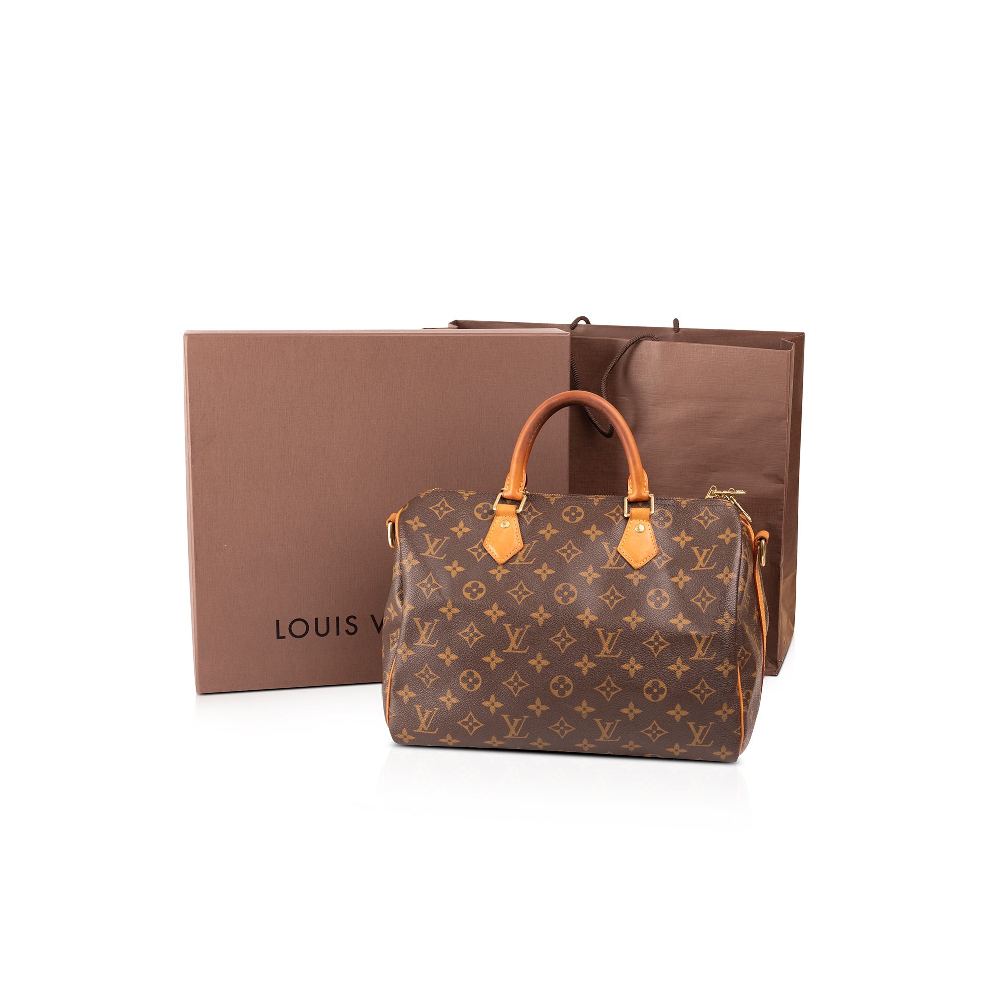 Louis Vuitton Monogram Speedy Bandouliere 30 w/ Box
