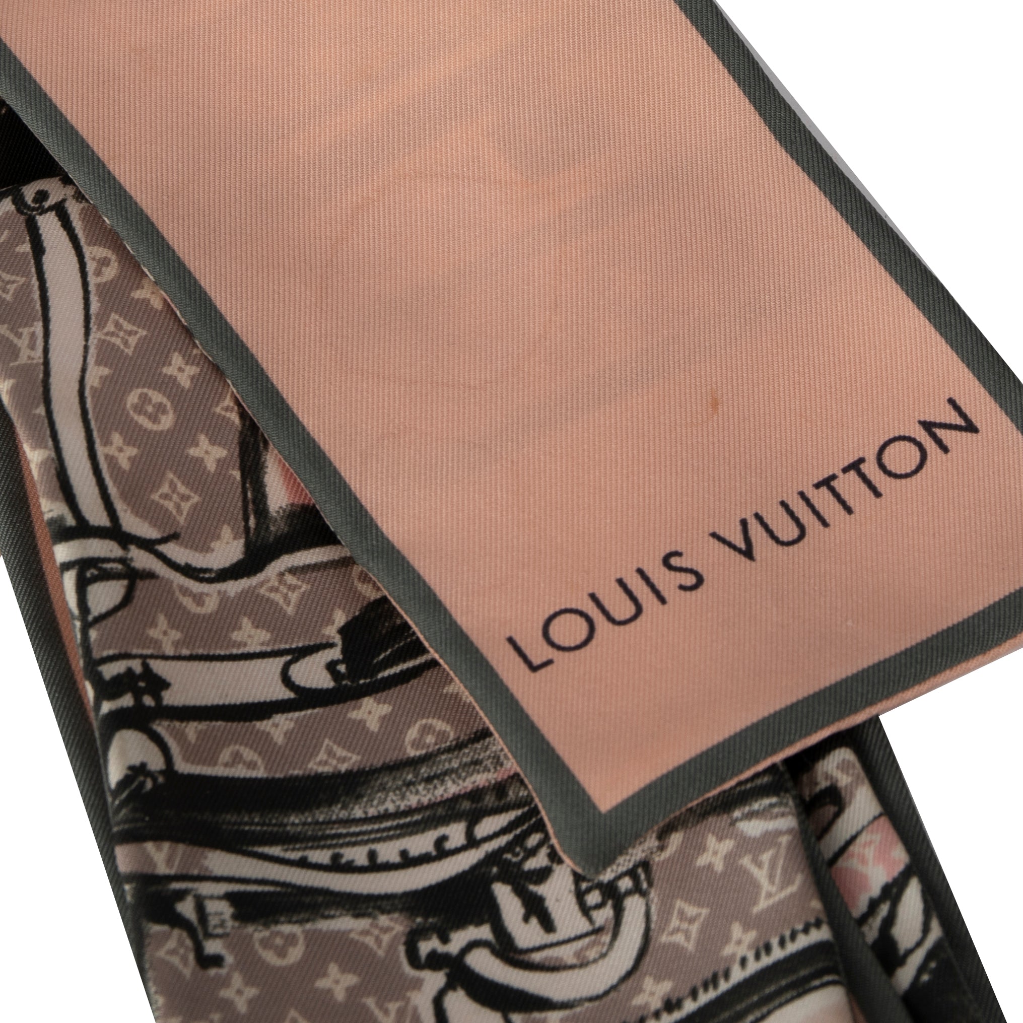 Louis Vuitton Monogram Trunk Silk Bandeau w/ Box
