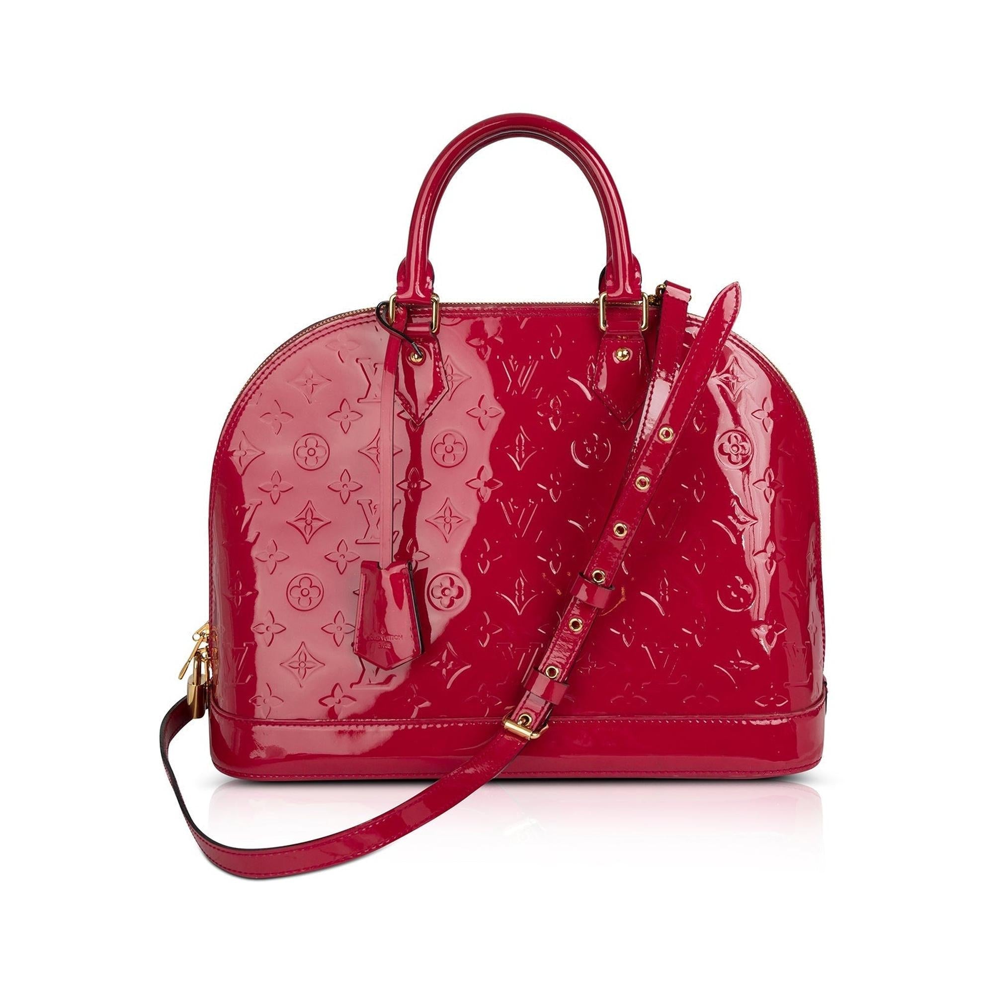 Louis Vuitton Monogram Vernis Alma MM w/ Strap