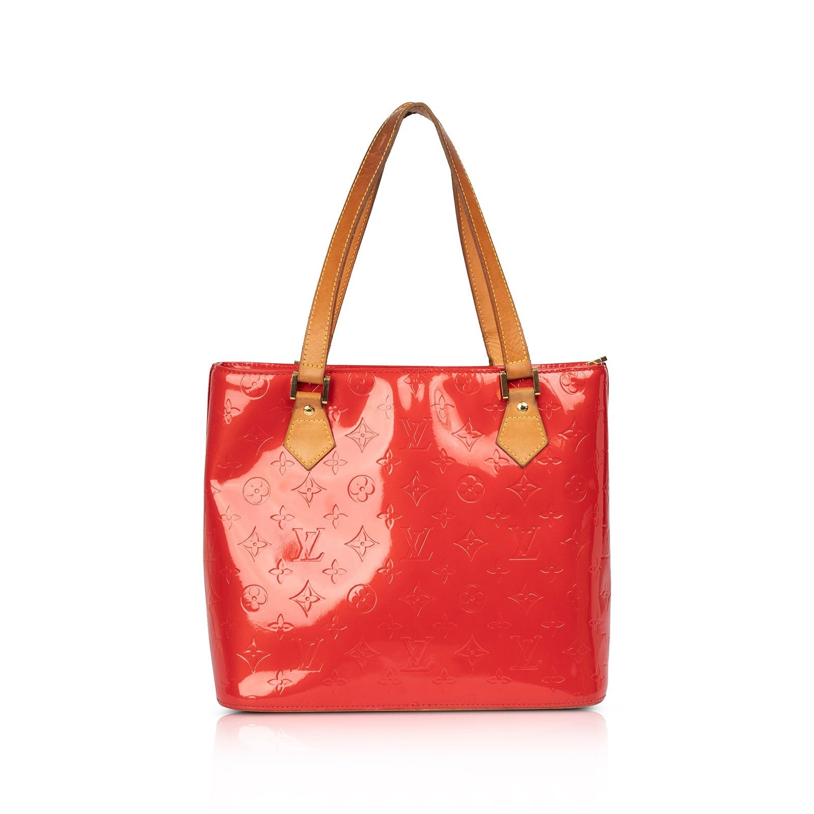Louis Vuitton Monogram Vernis Houston Bag Red