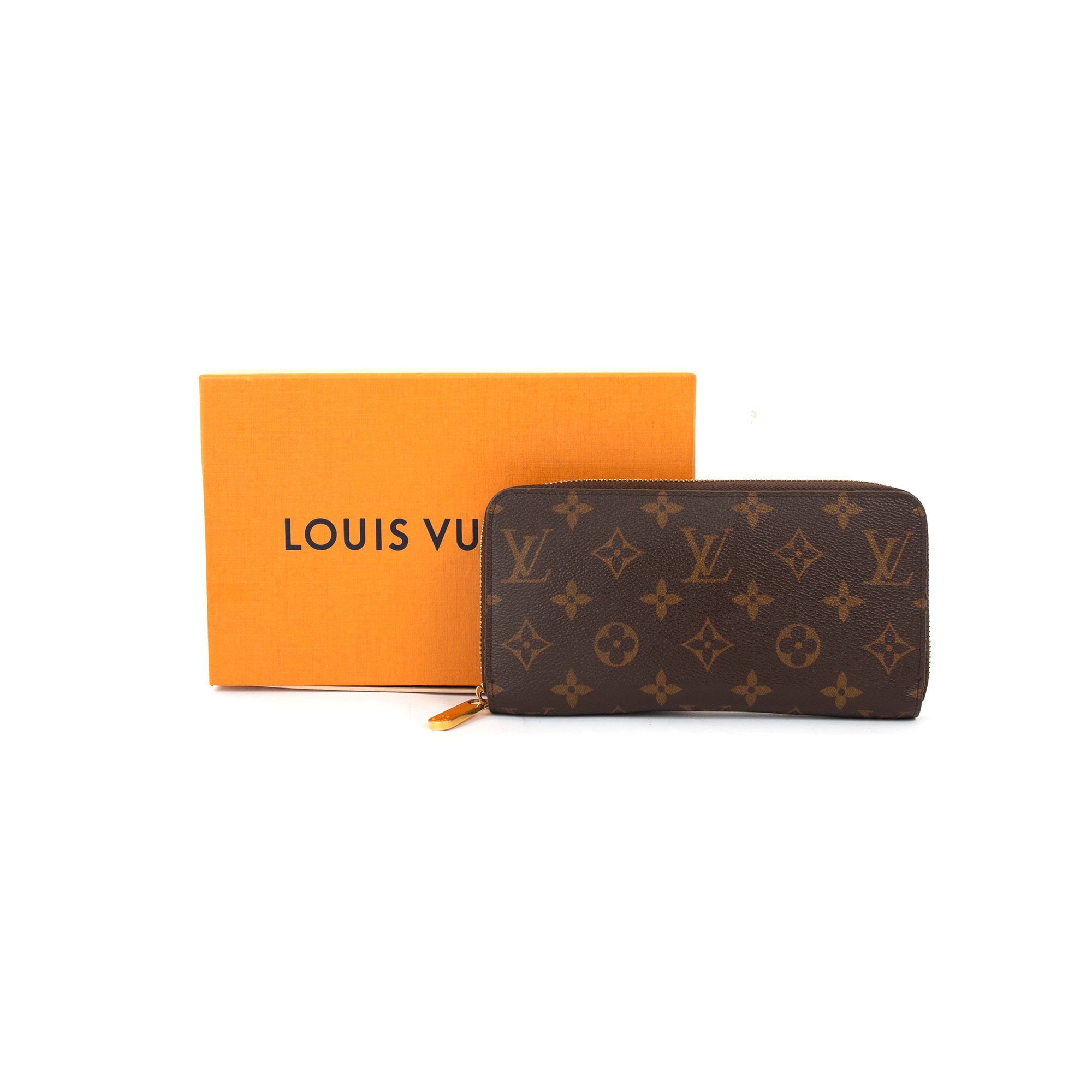 Louis Vuitton Monogram Zippy Wallet w/ Box & Receipt