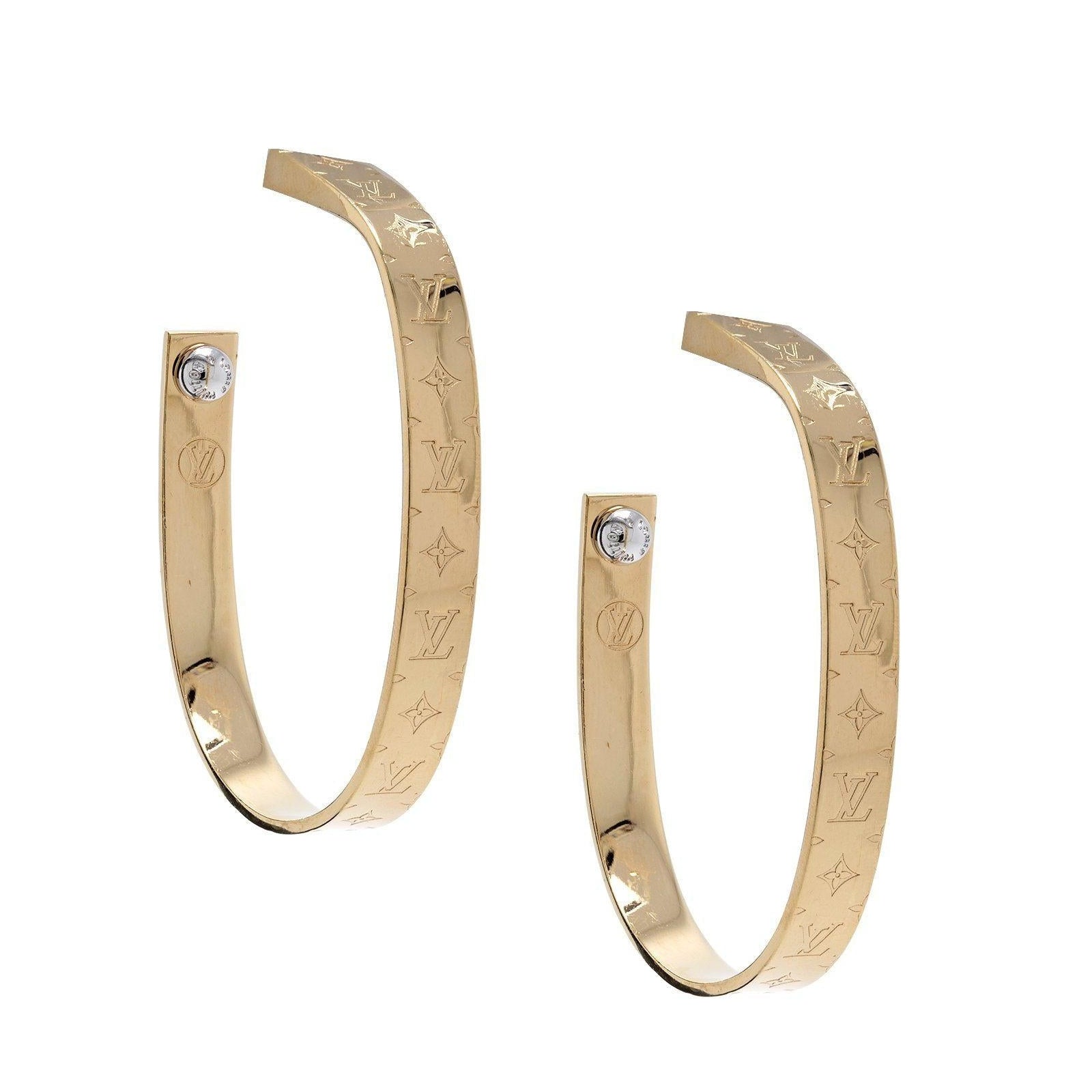 Louis Vuitton + Nanogram Hoop Earrings