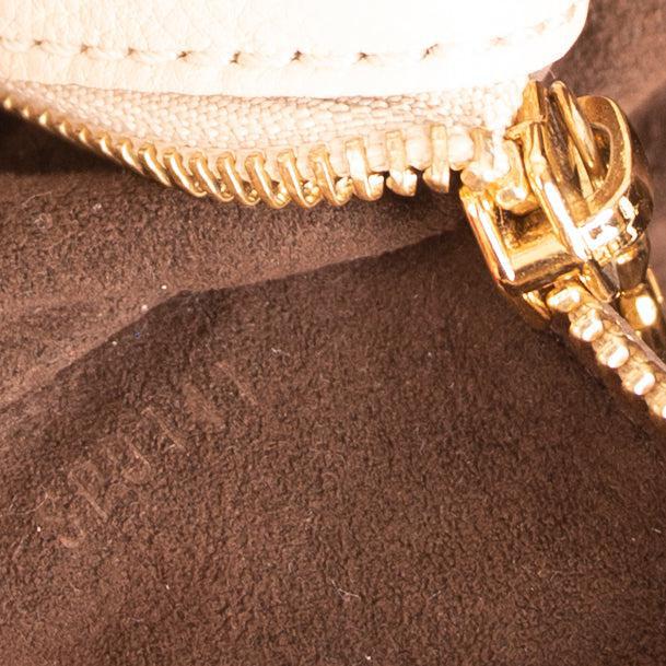 Louis Vuitton Neutral Mahina L Hobo