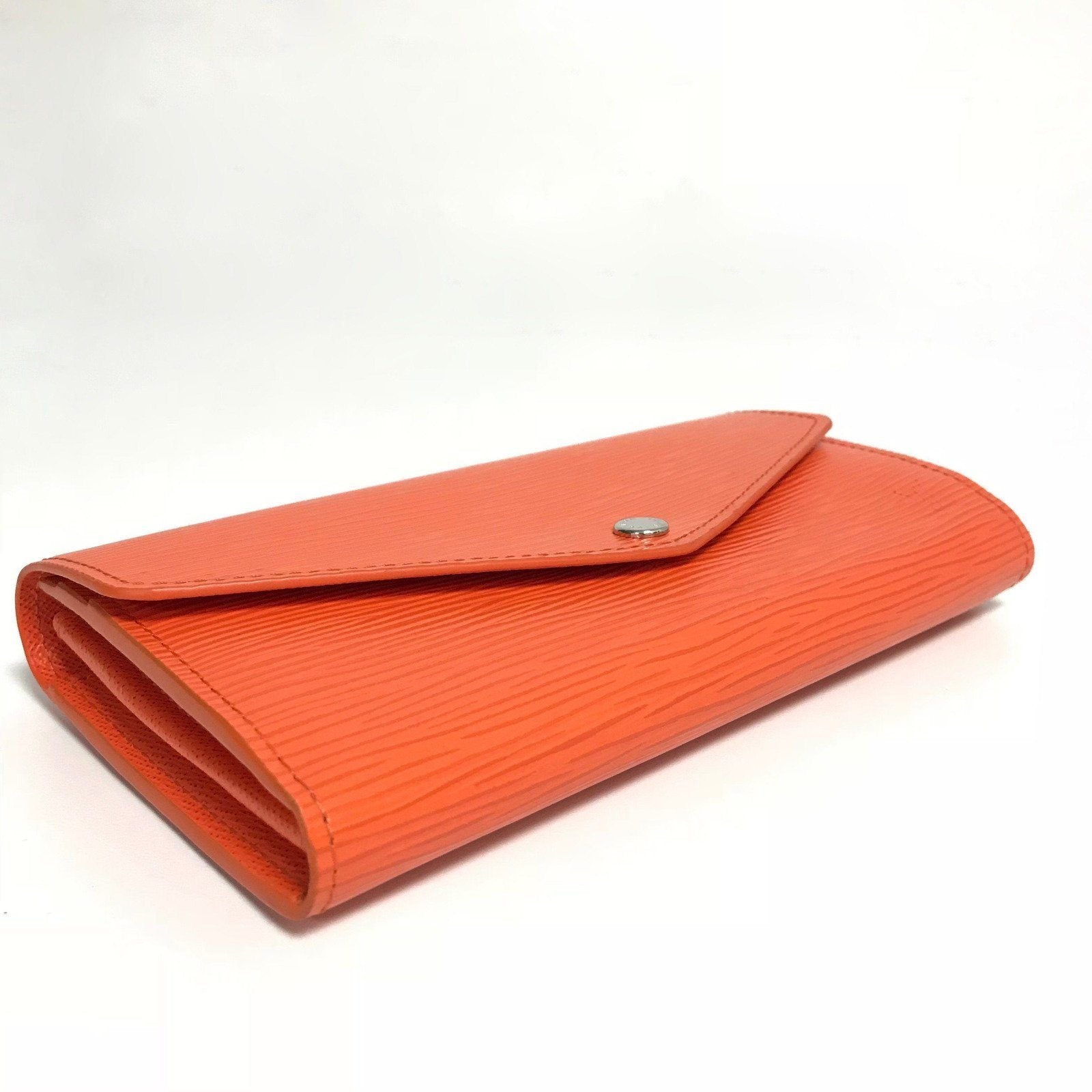 Louis Vuitton Orange Epi Leather Sarah Wallet