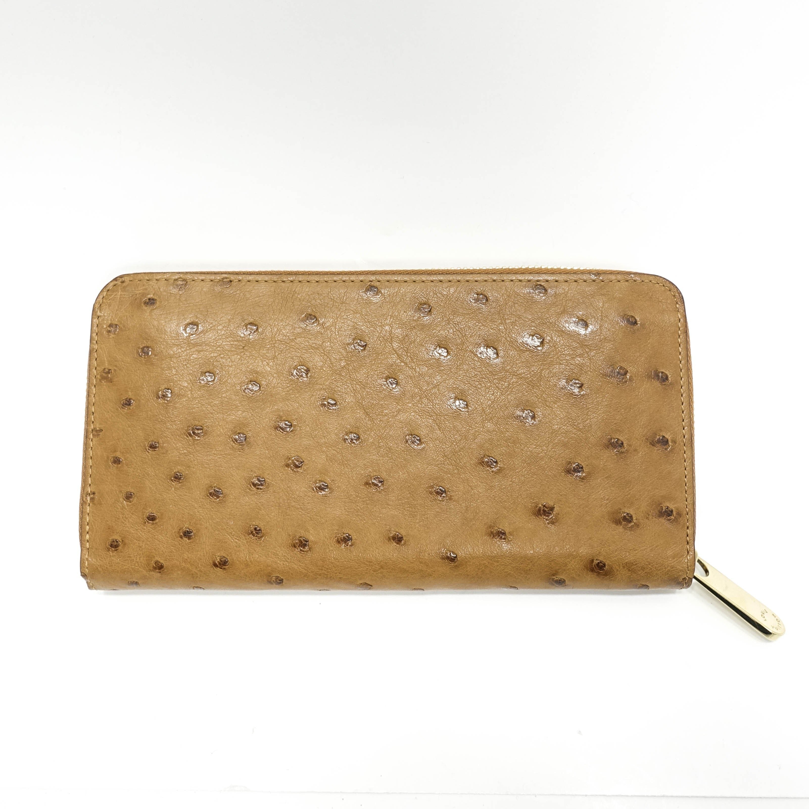 Louis Vuitton Ostrich Zippy Wallet