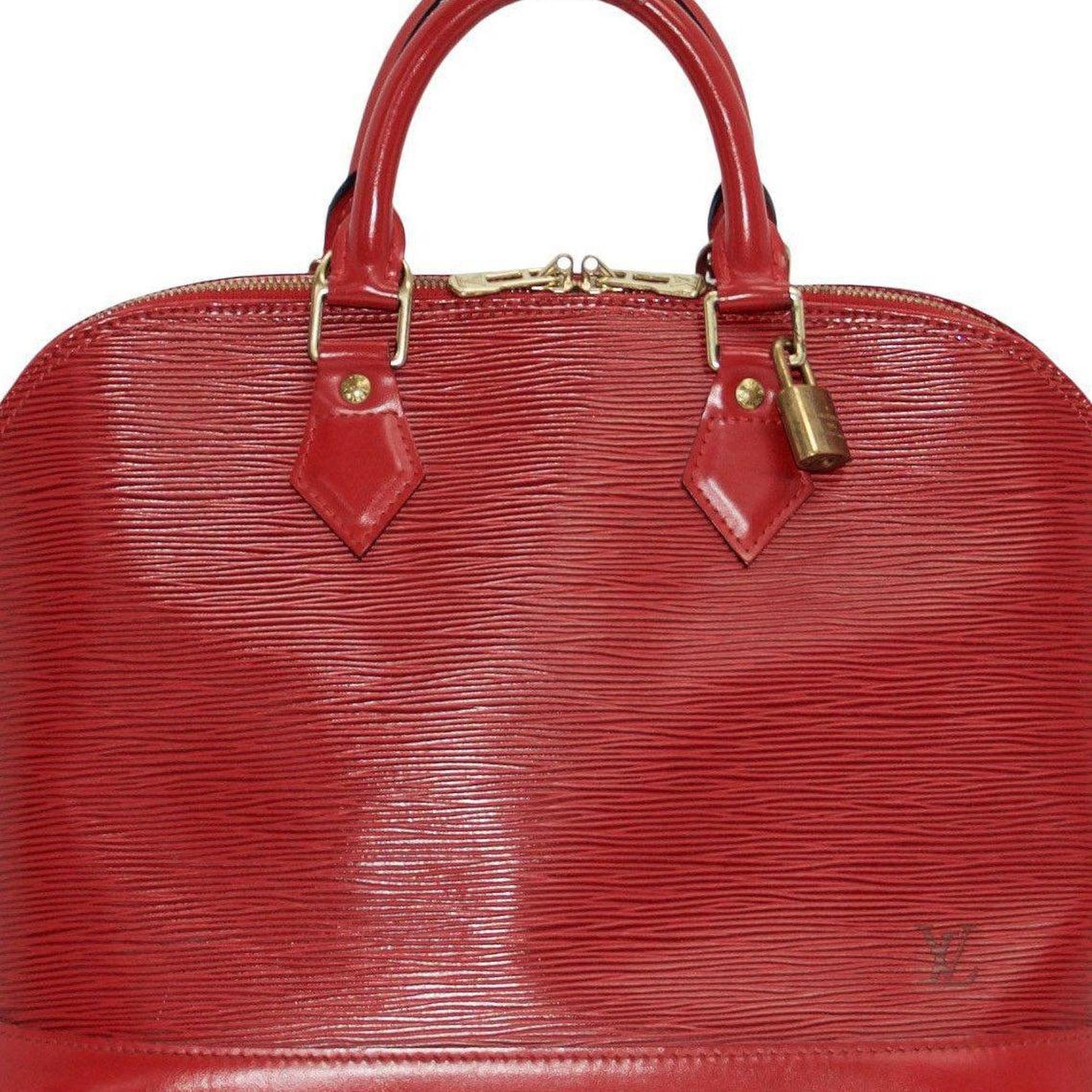 Louis Vuitton Red Epi Leather Alma PM