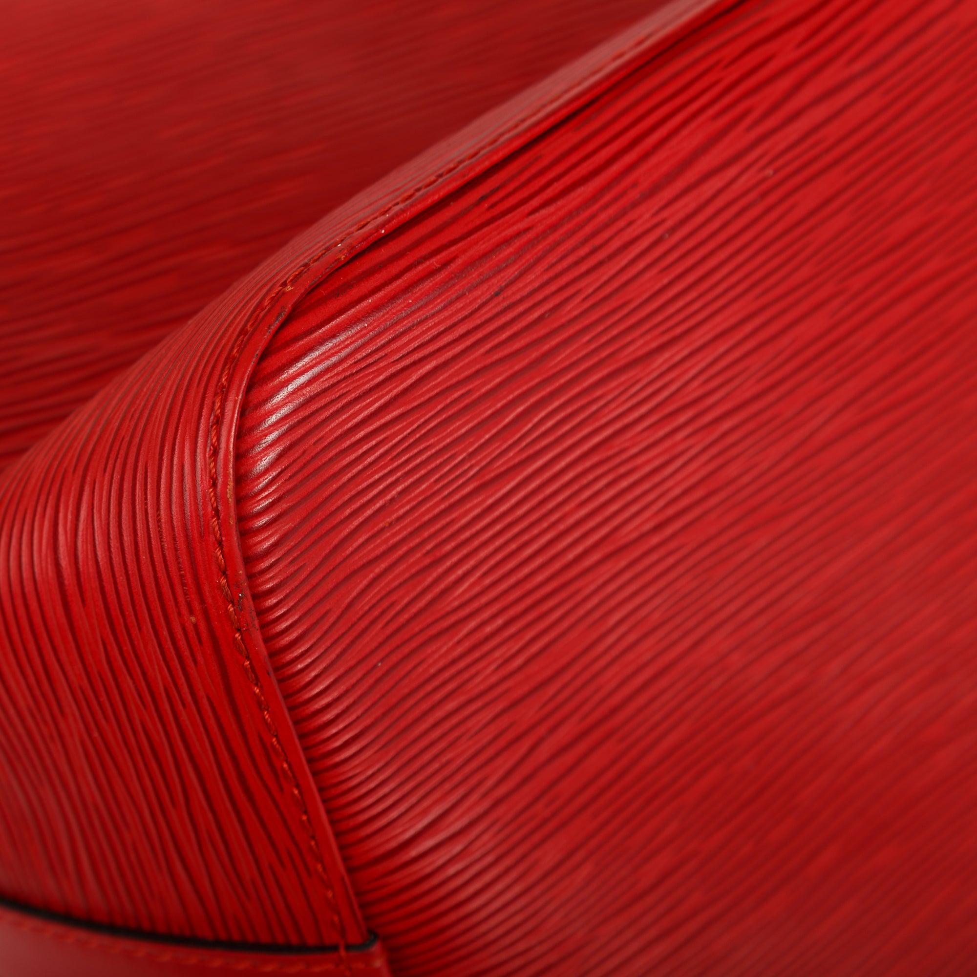 Louis Vuitton Red Epi Petit Noe Bag