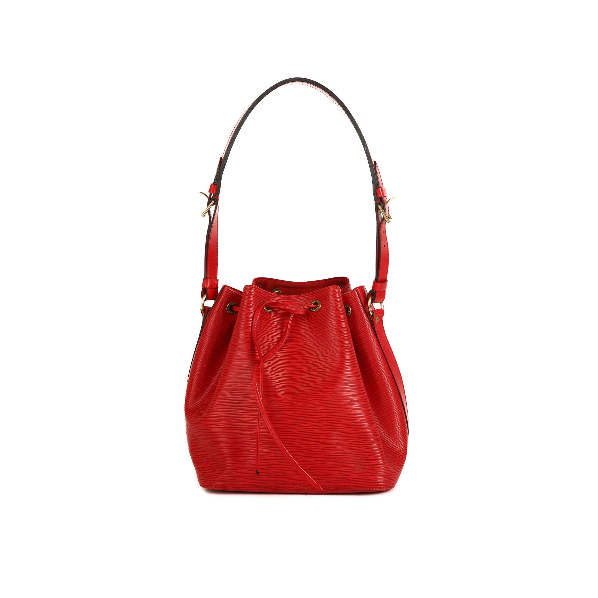 Louis Vuitton Red Epi Petit Noe Bag