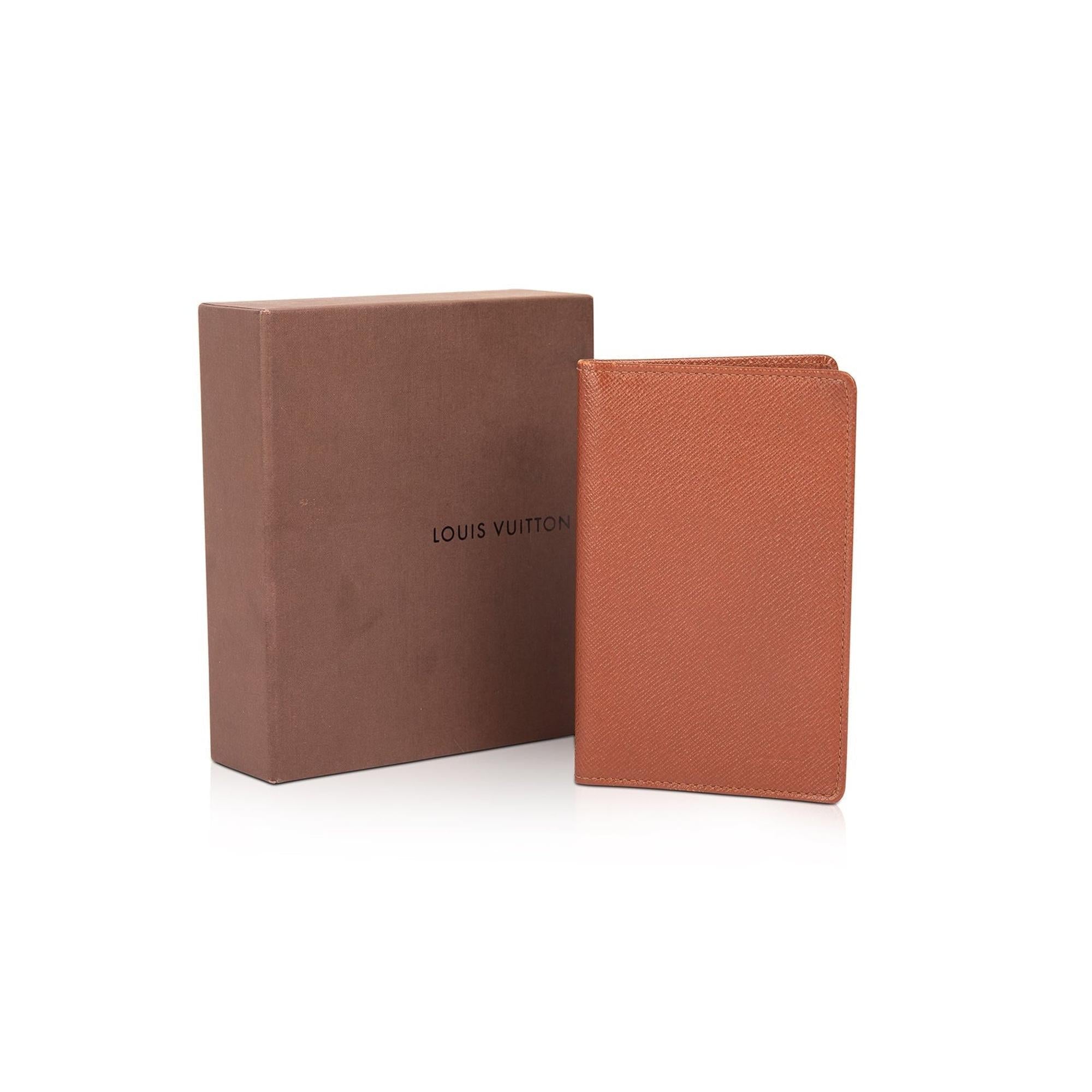 Louis Vuitton Taiga Leather ID Card Holder Wallet w/ Box