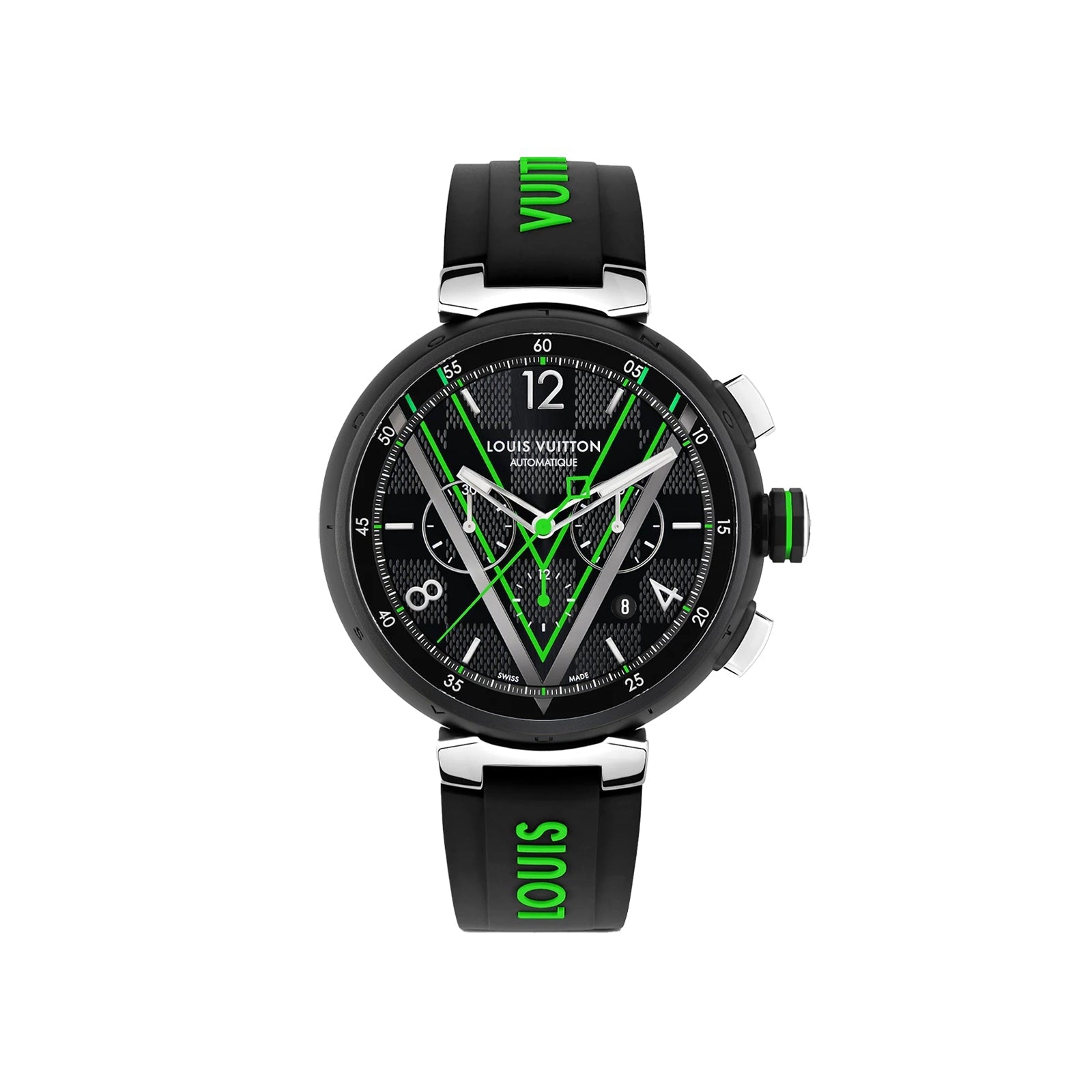 Louis Vuitton Tambour Damier Graphite Race Chronograph Watch