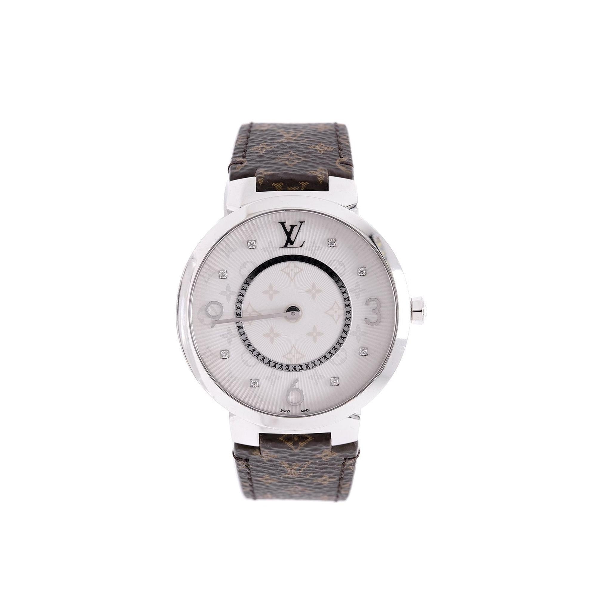 Louis Vuitton Tambour Monogram 39MM Watch