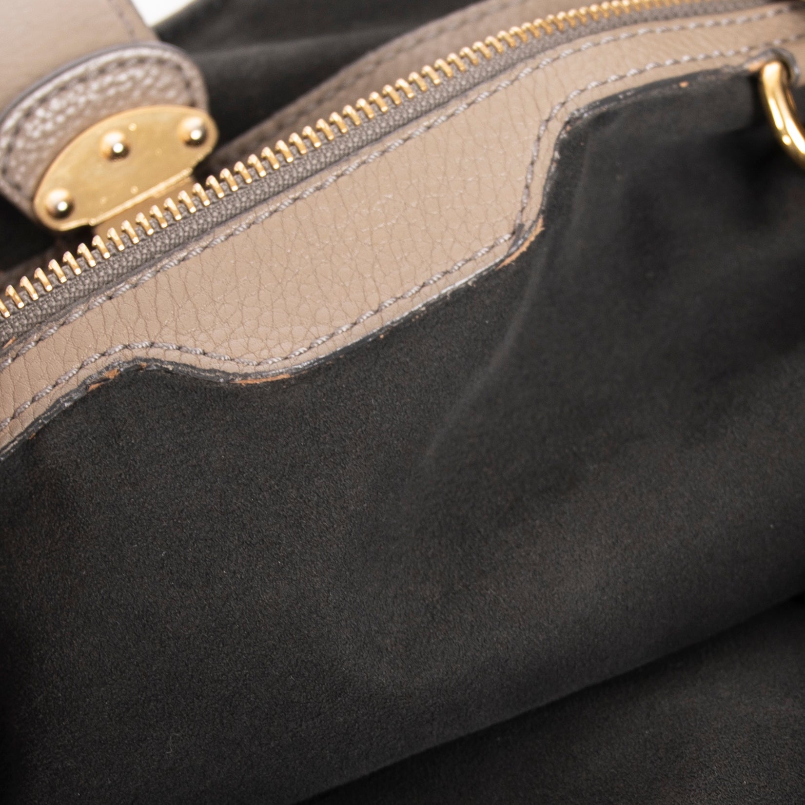 Louis Vuitton Taupe Mahina L Hobo