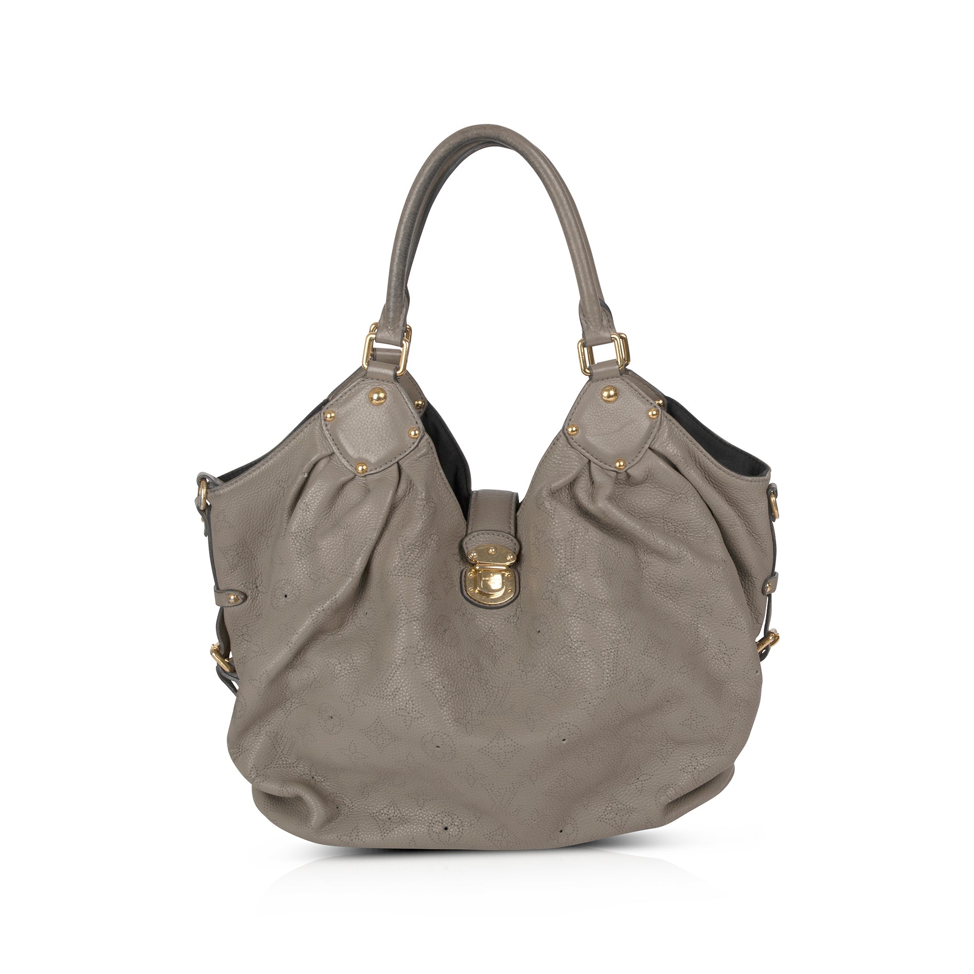 Louis Vuitton Taupe Mahina L Hobo