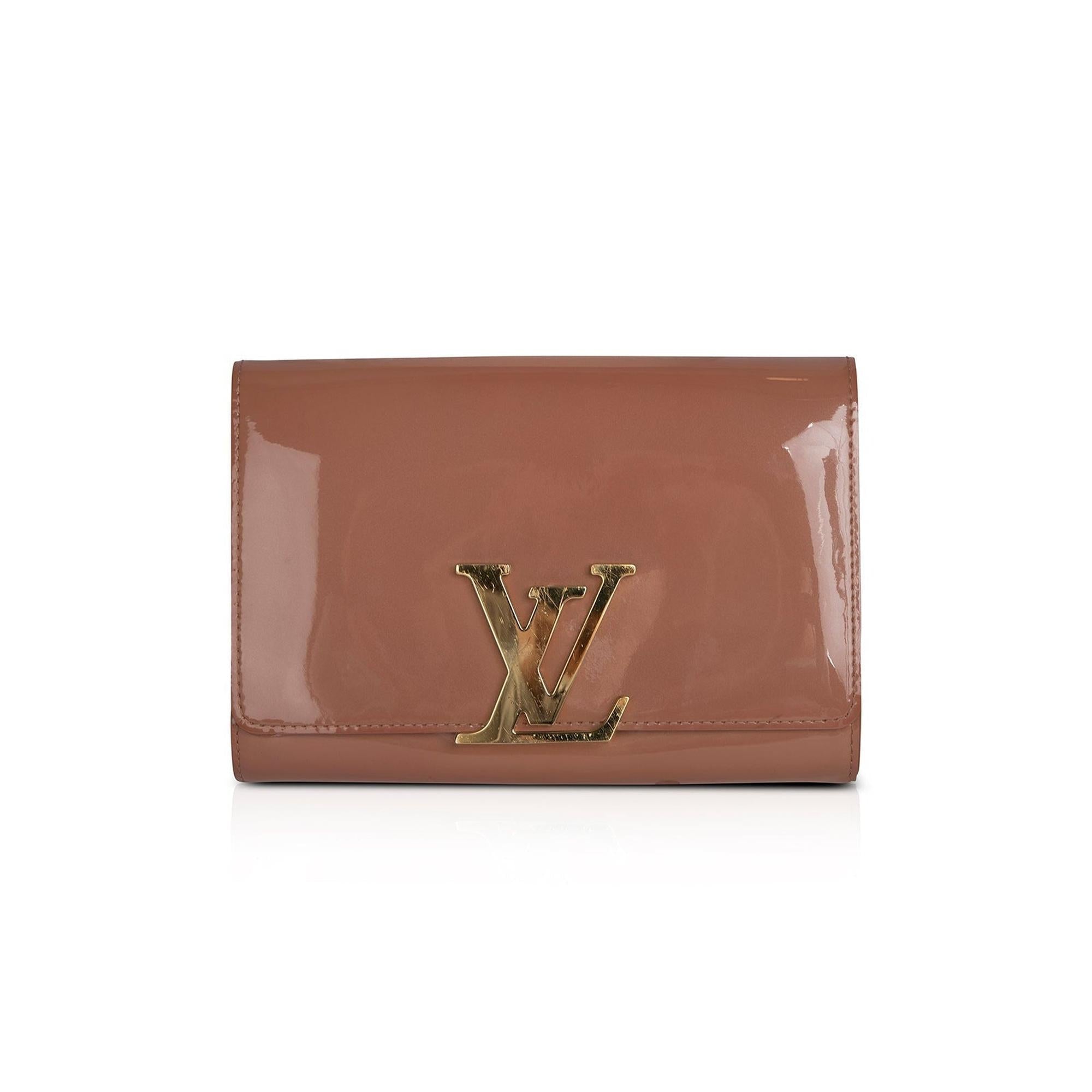 Louis Vuitton Vernis Leather Large Louise Clutch