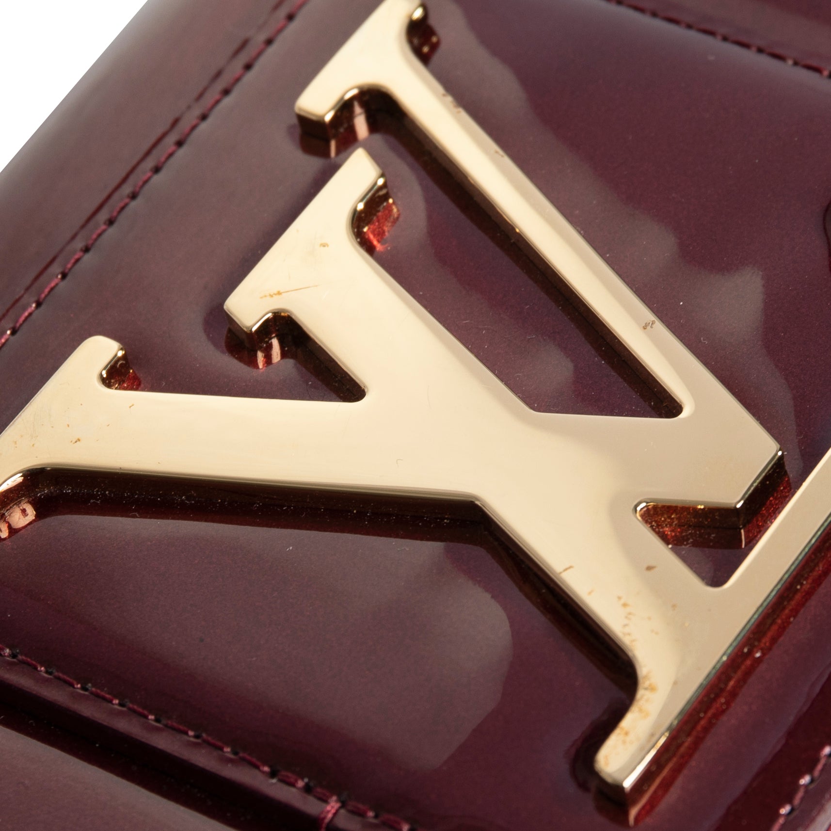 Louis Vuitton Vernis Leather Sobe Clutch