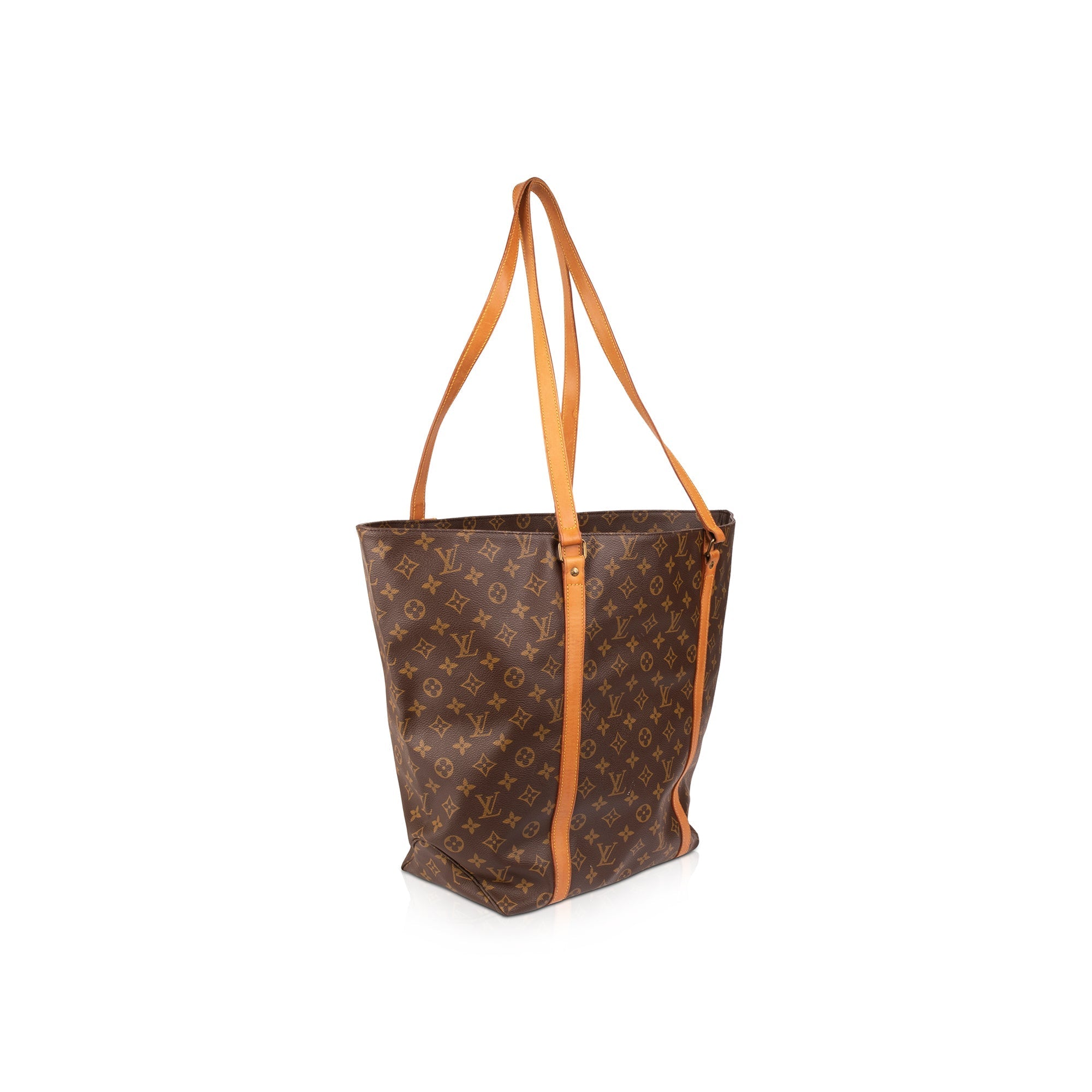 Louis Vuitton Vintage Monogram Sac Shopping Tote 60 w/ Pouch