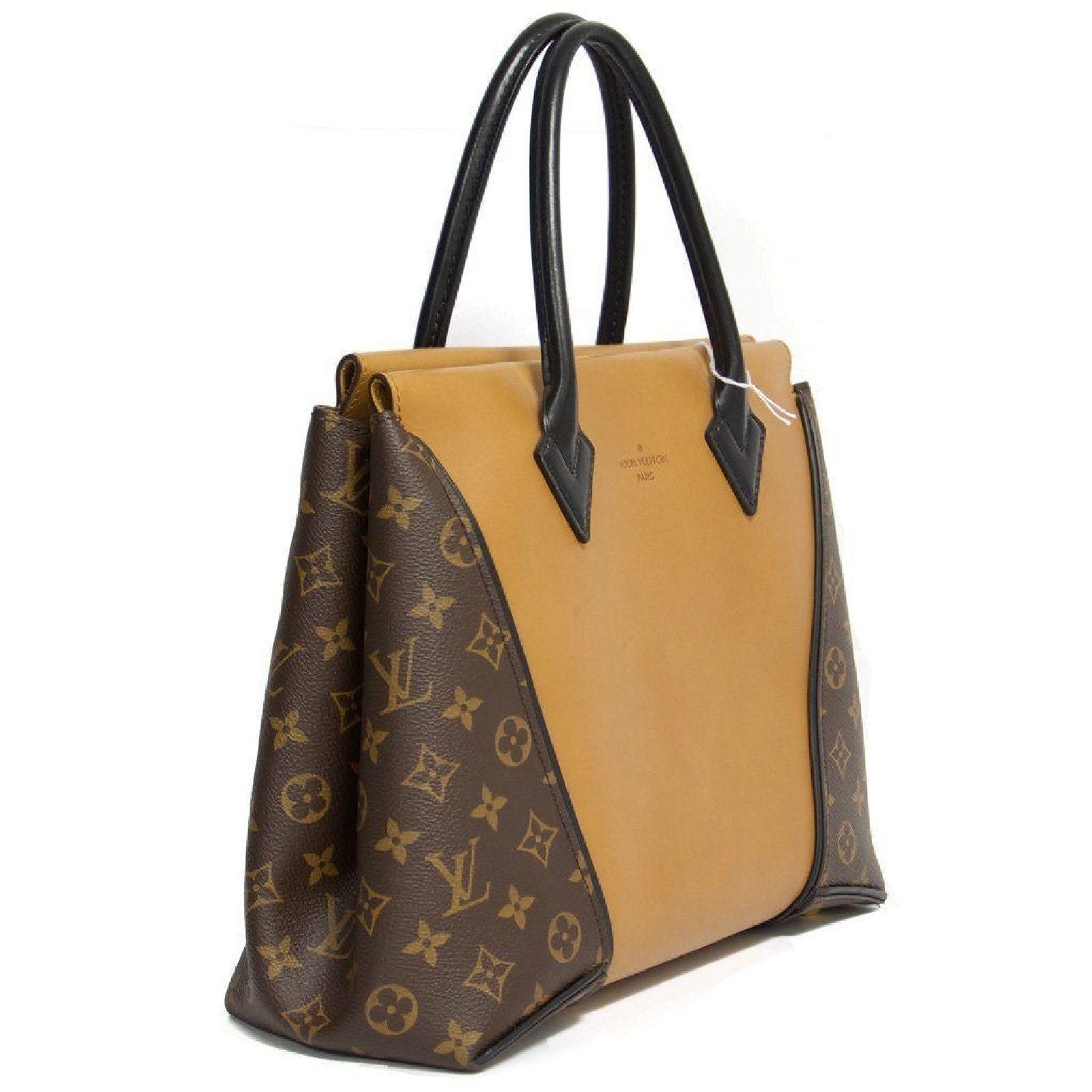 Louis Vuitton W Monogram Cuir Orf√®vre Tote Noisette PM Bag