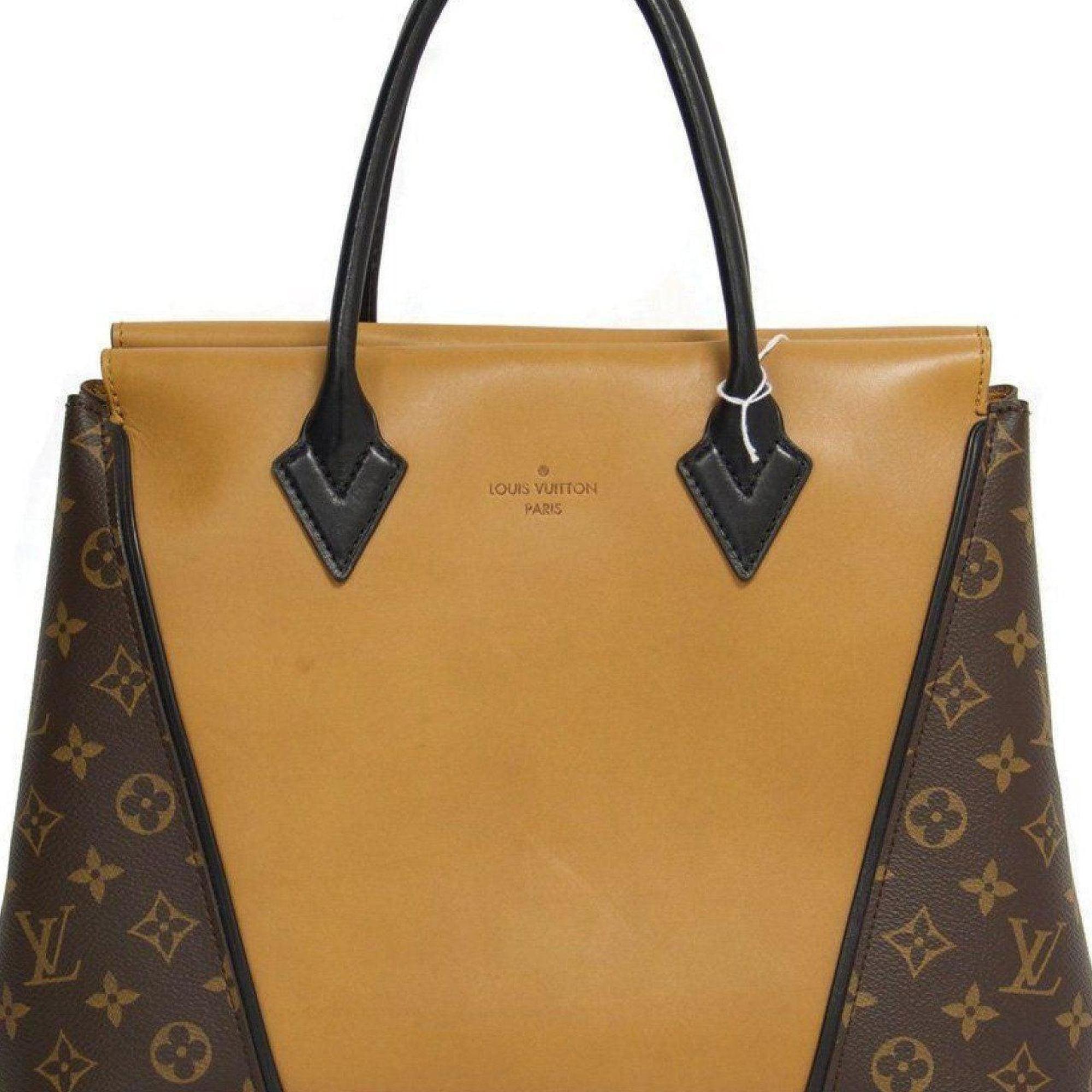 Louis Vuitton W Monogram Cuir Orf√®vre Tote Noisette PM Bag