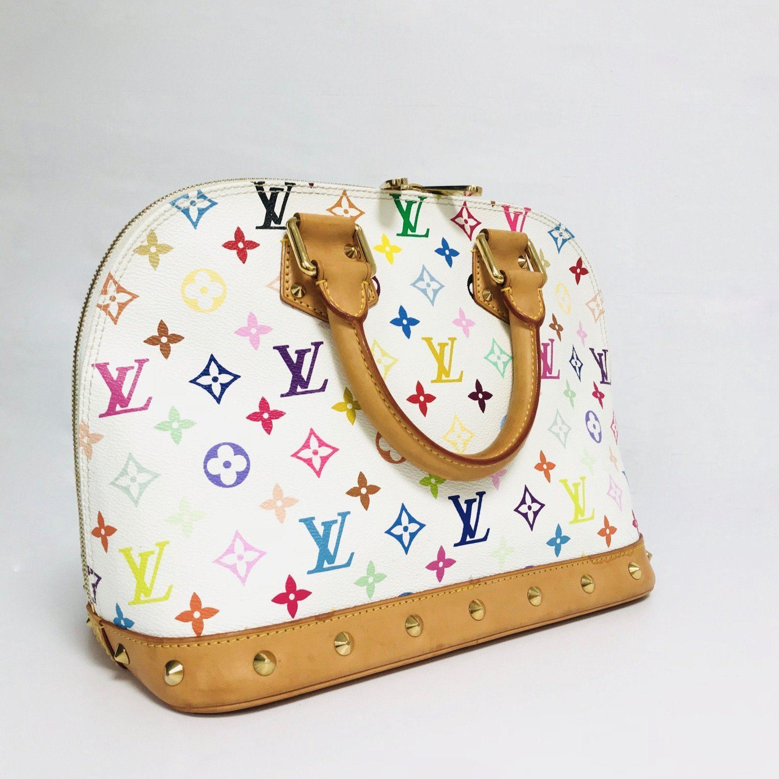 Louis Vuitton White Monogram Multicolour Alma PM