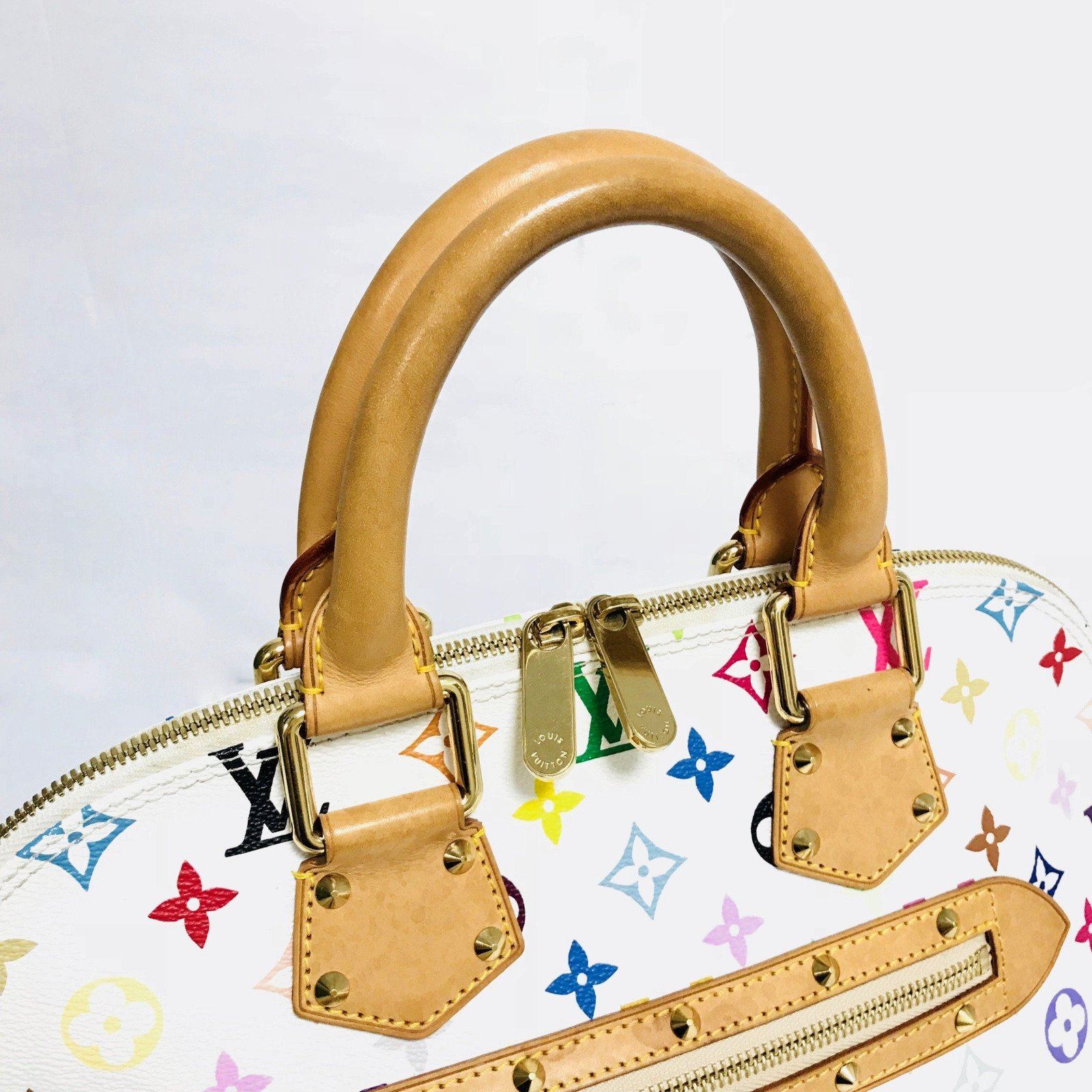 Louis Vuitton White Monogram Multicolour Alma PM