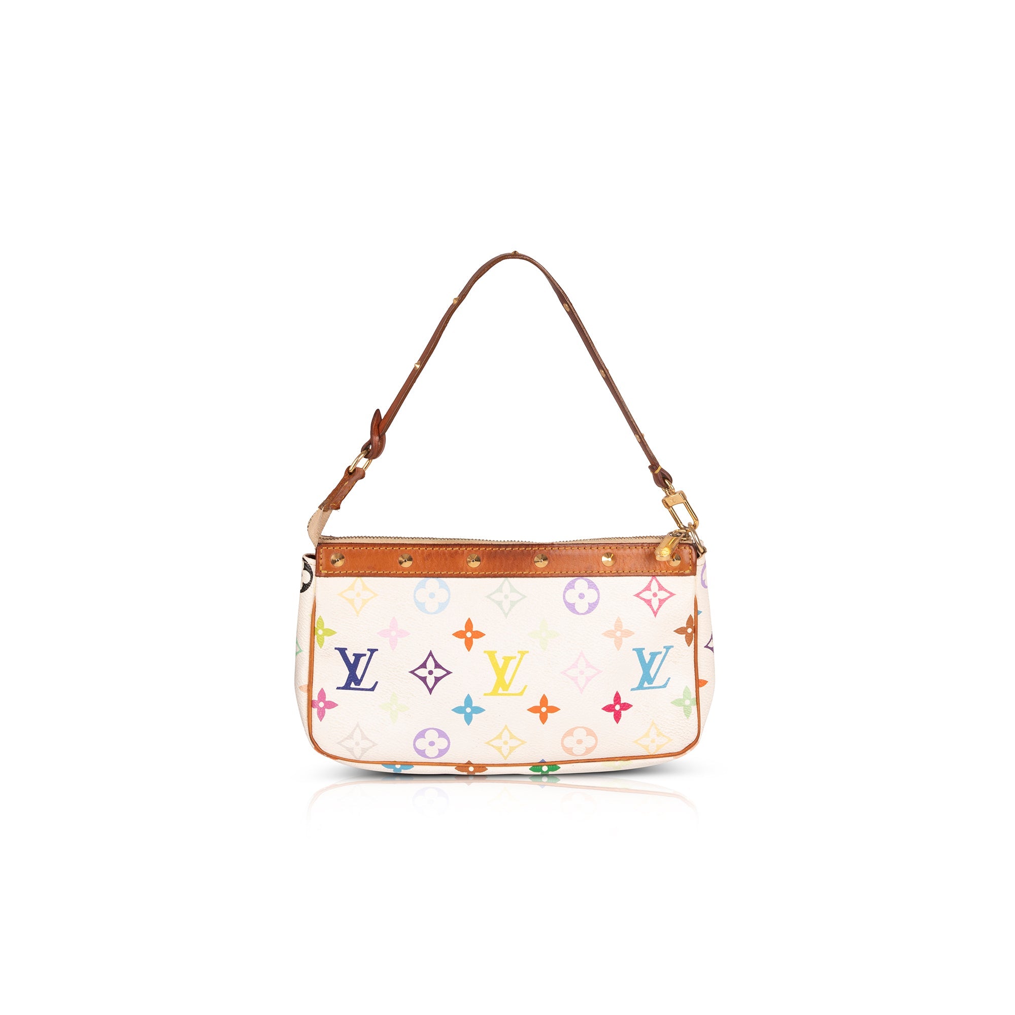 Louis Vuitton White Multicolore Pochette Accessories