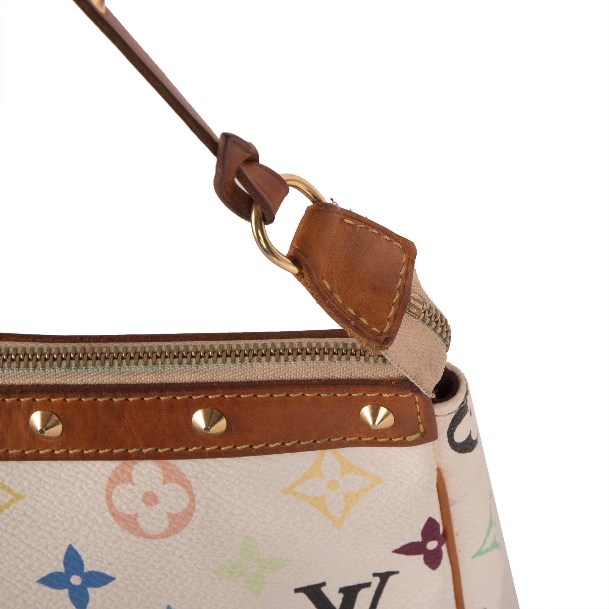Louis Vuitton White Multicolore Pochette Accessories