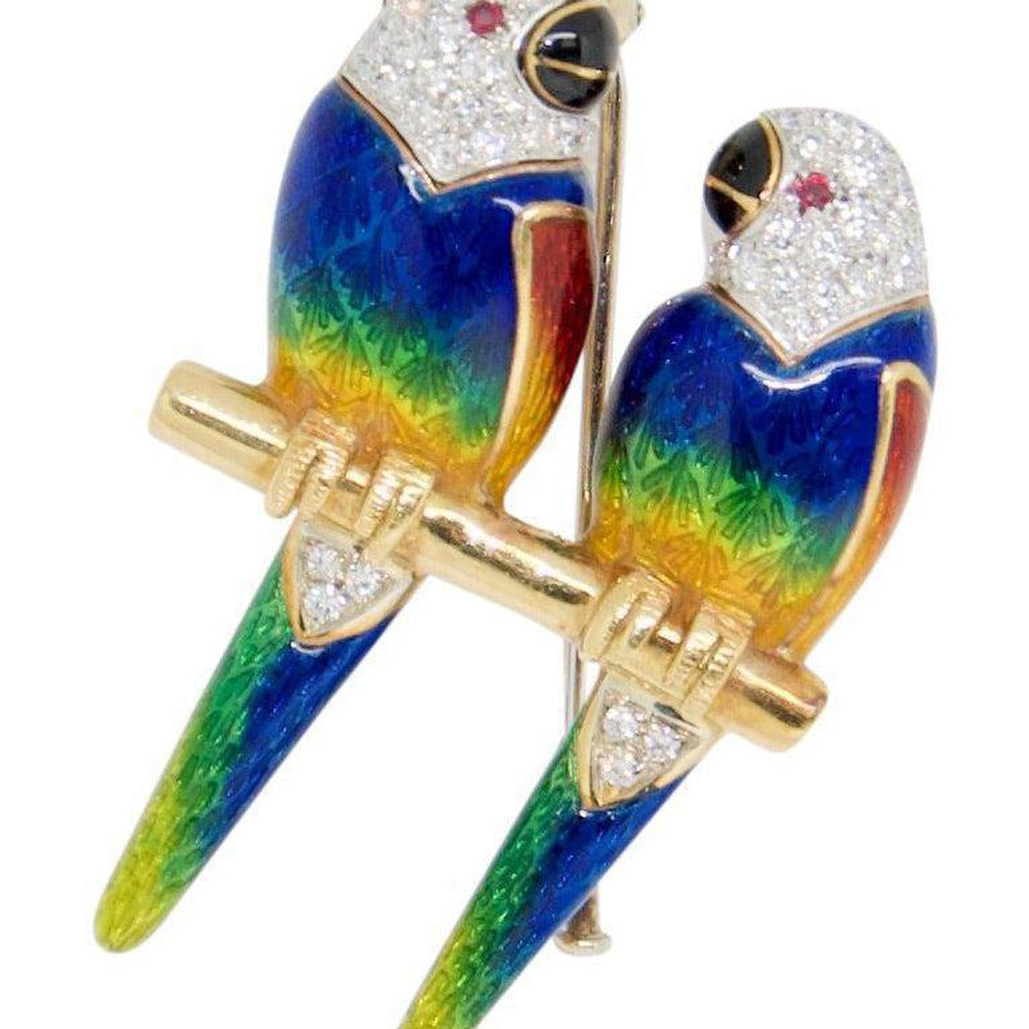 Love Birds Brooch