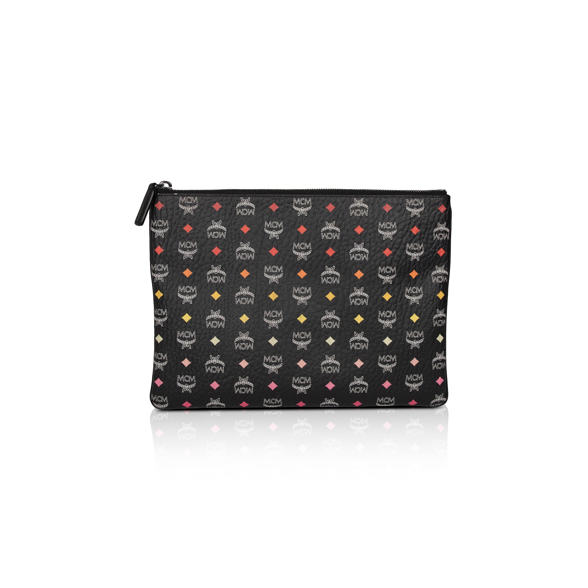 MCM Black Visetos Crossbody Pouch Bag