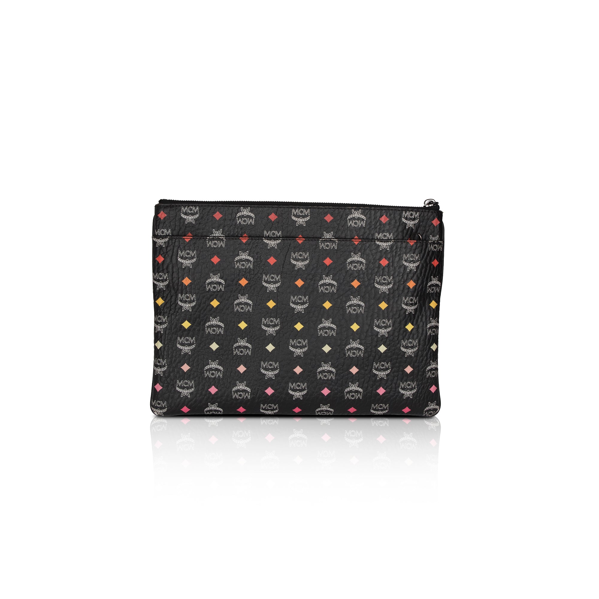MCM Black Visetos Crossbody Pouch Bag
