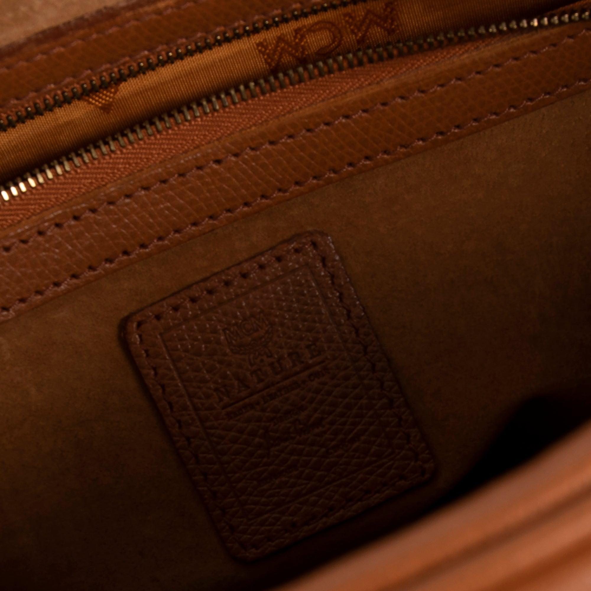 MCM Leather Messenger Bag