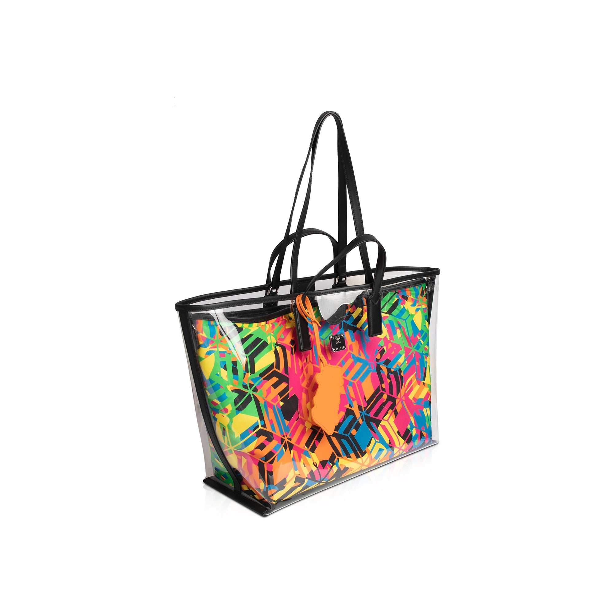 MCM Medium Multicolor Camouflage Aren Shopper Tote