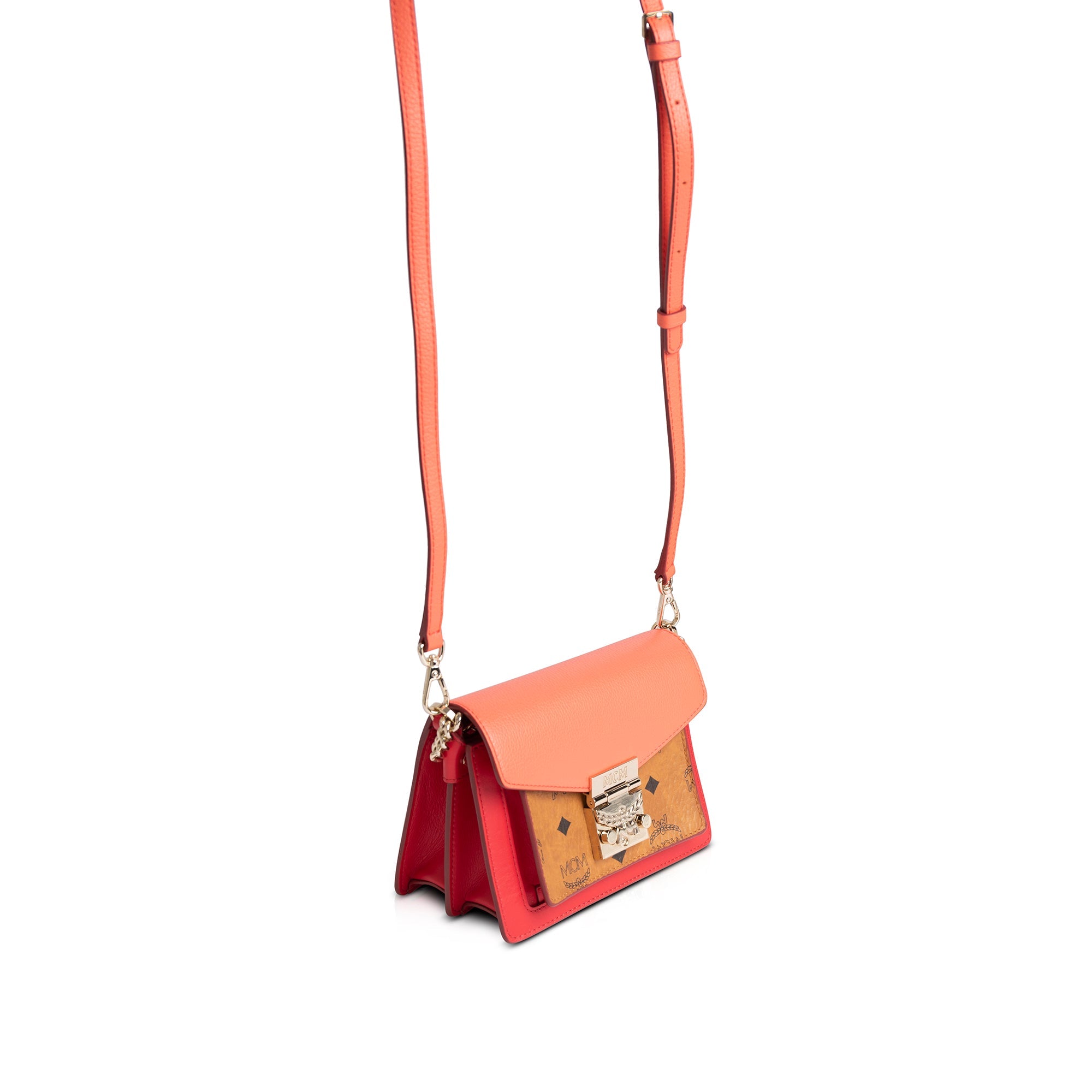 MCM Mini Tracy Visetos Leather Crossbody