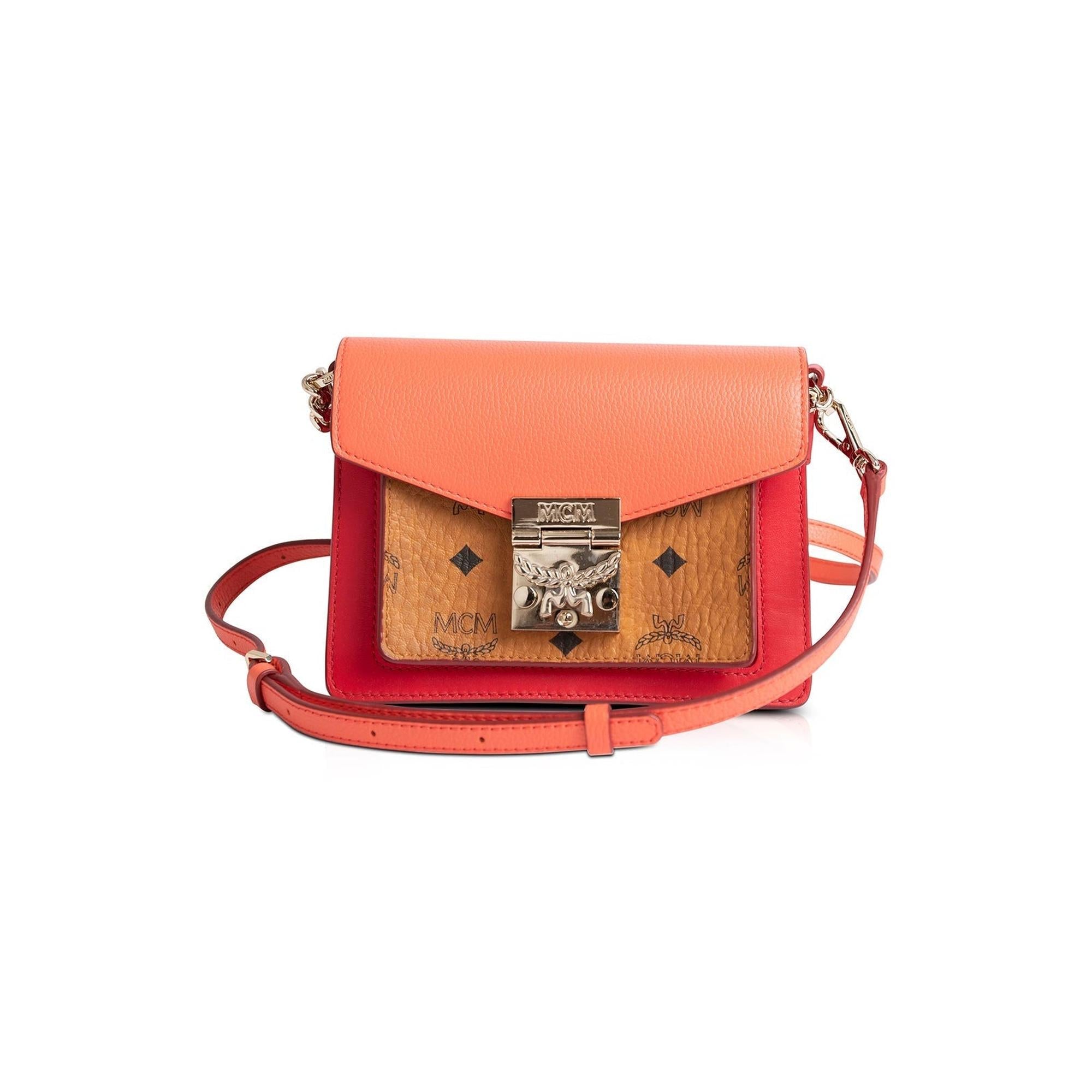 MCM Mini Tracy Visetos Leather Crossbody