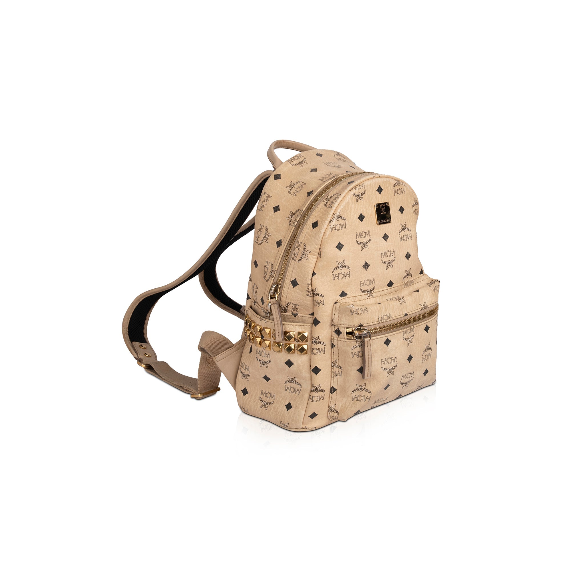 MCM Small Visetos Studded Stark Backpack