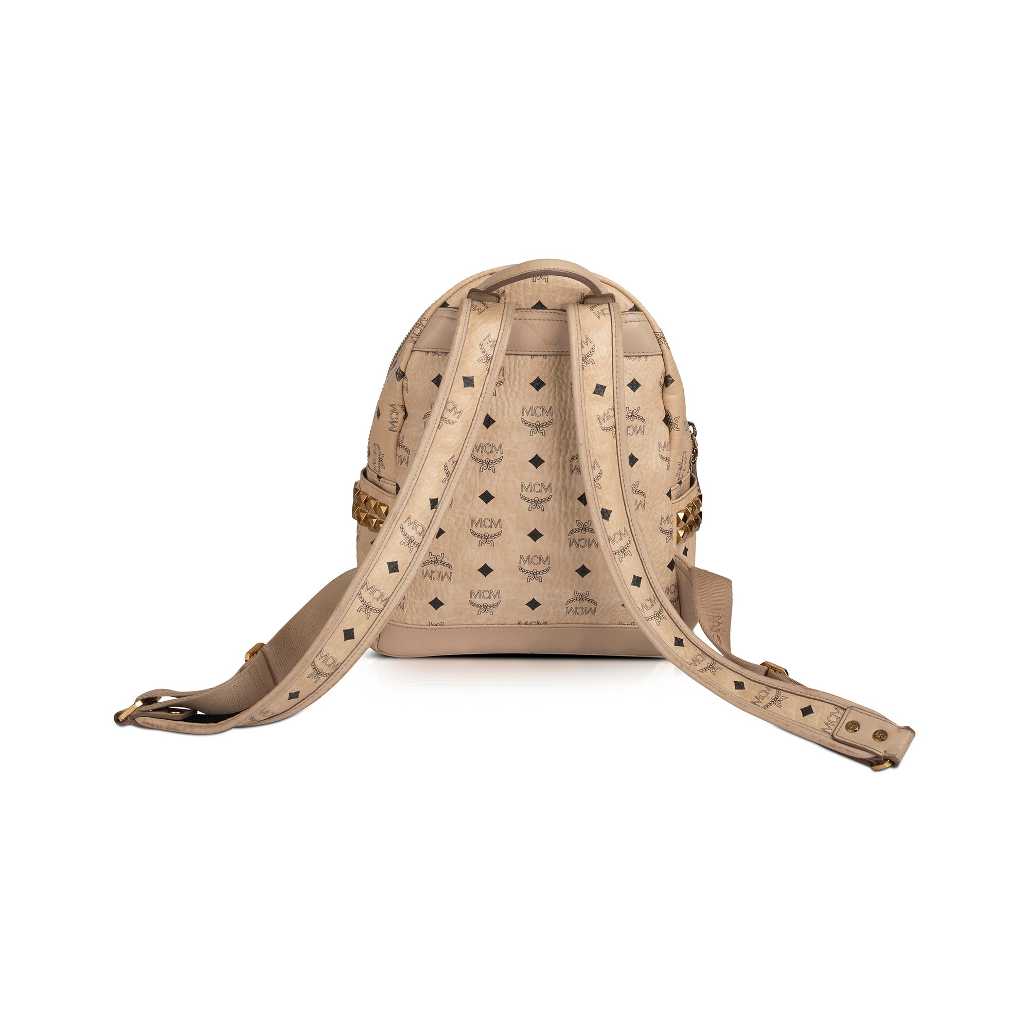 MCM Small Visetos Studded Stark Backpack