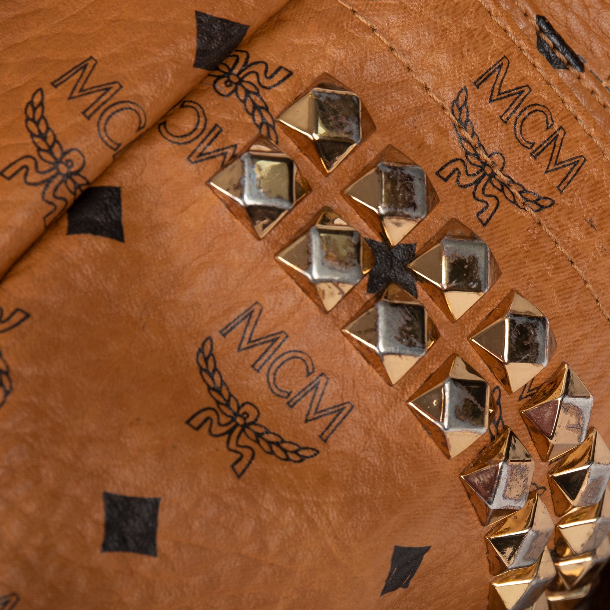 MCM Visetos Stark Side Studs Backpack