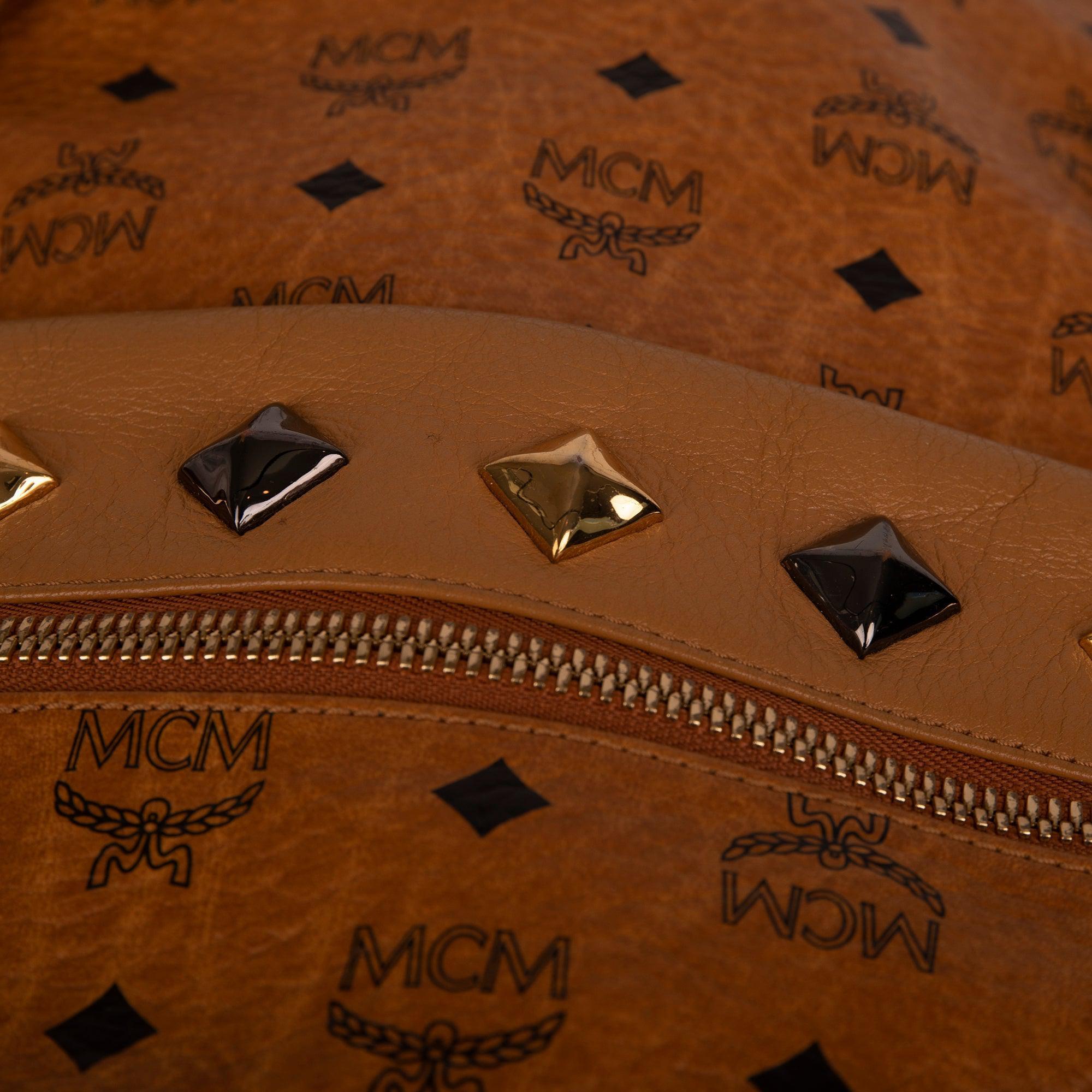 MCM Visetos Studded Stark Backpack