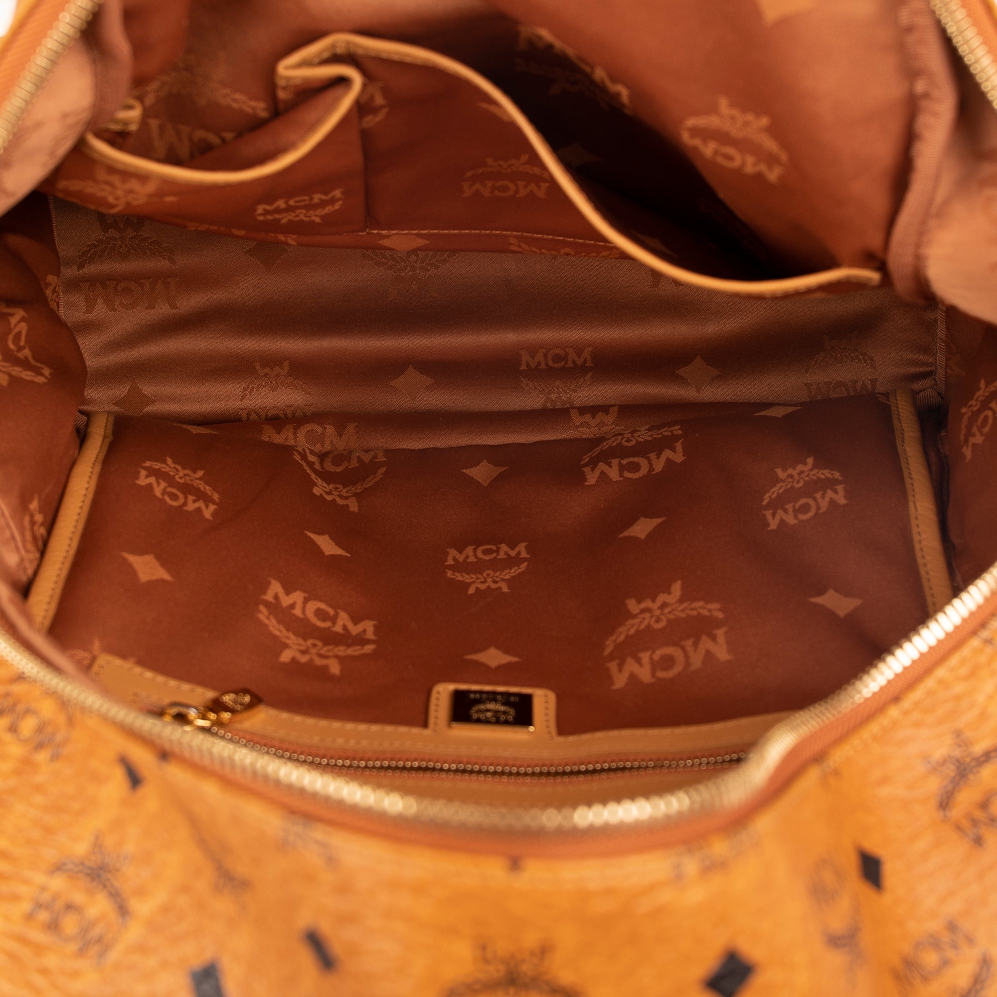 MCM Visetos Studded Stark Backpack