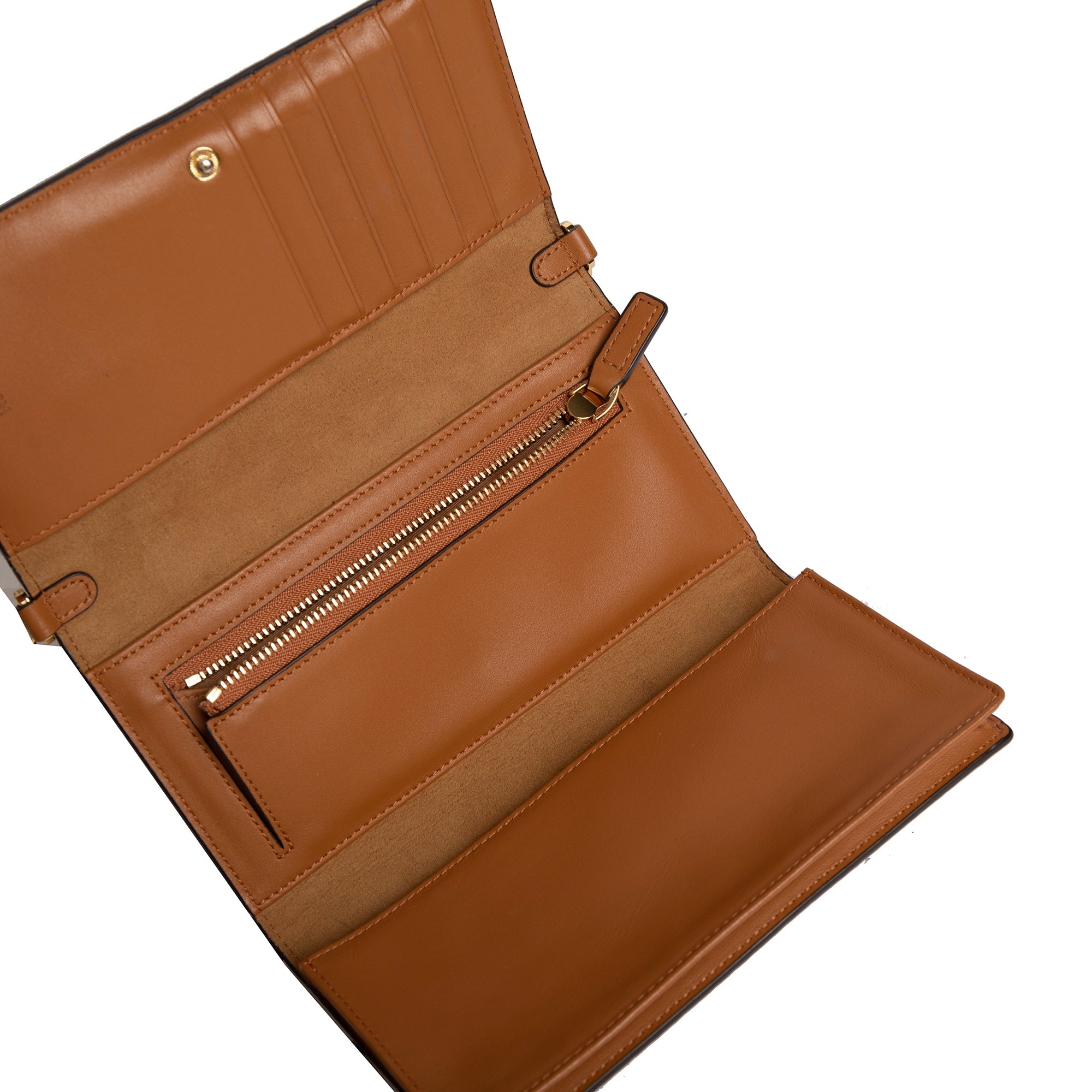 MCM Visetos Wallet Crossbody Bag