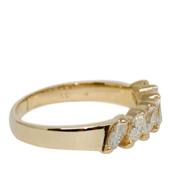 Marquise Cut Diamond Band Ring