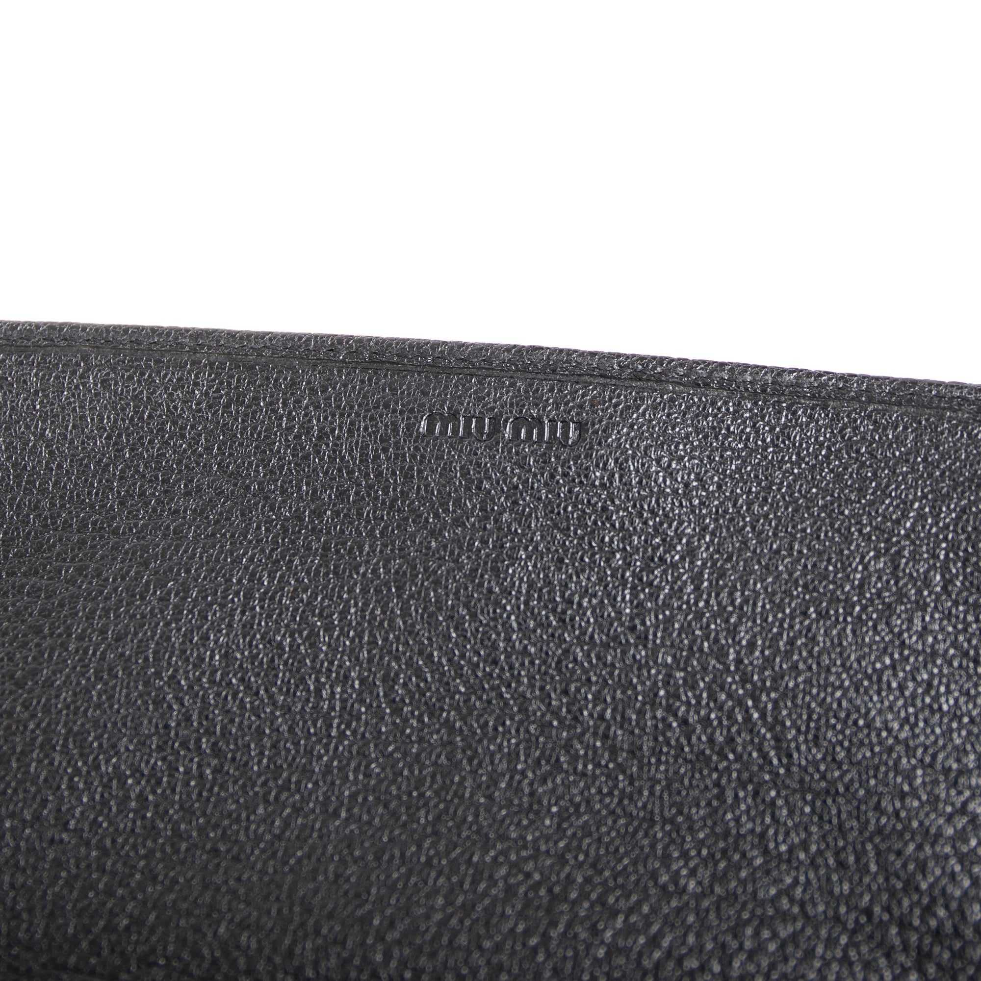 Miu Miu Madras Leather Wallet on Chain w/ Box